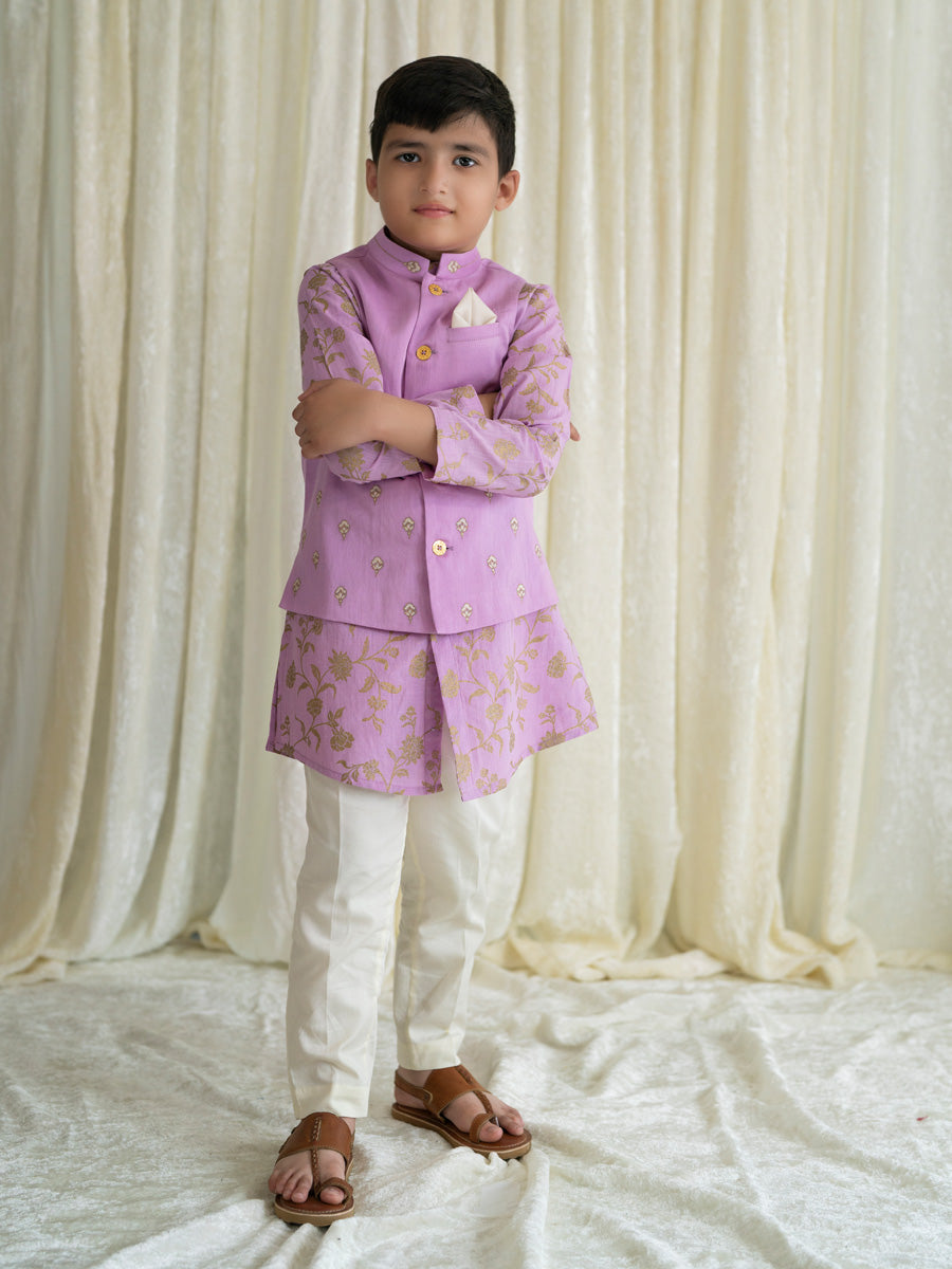 Sadabahar Bundi Set - Purple