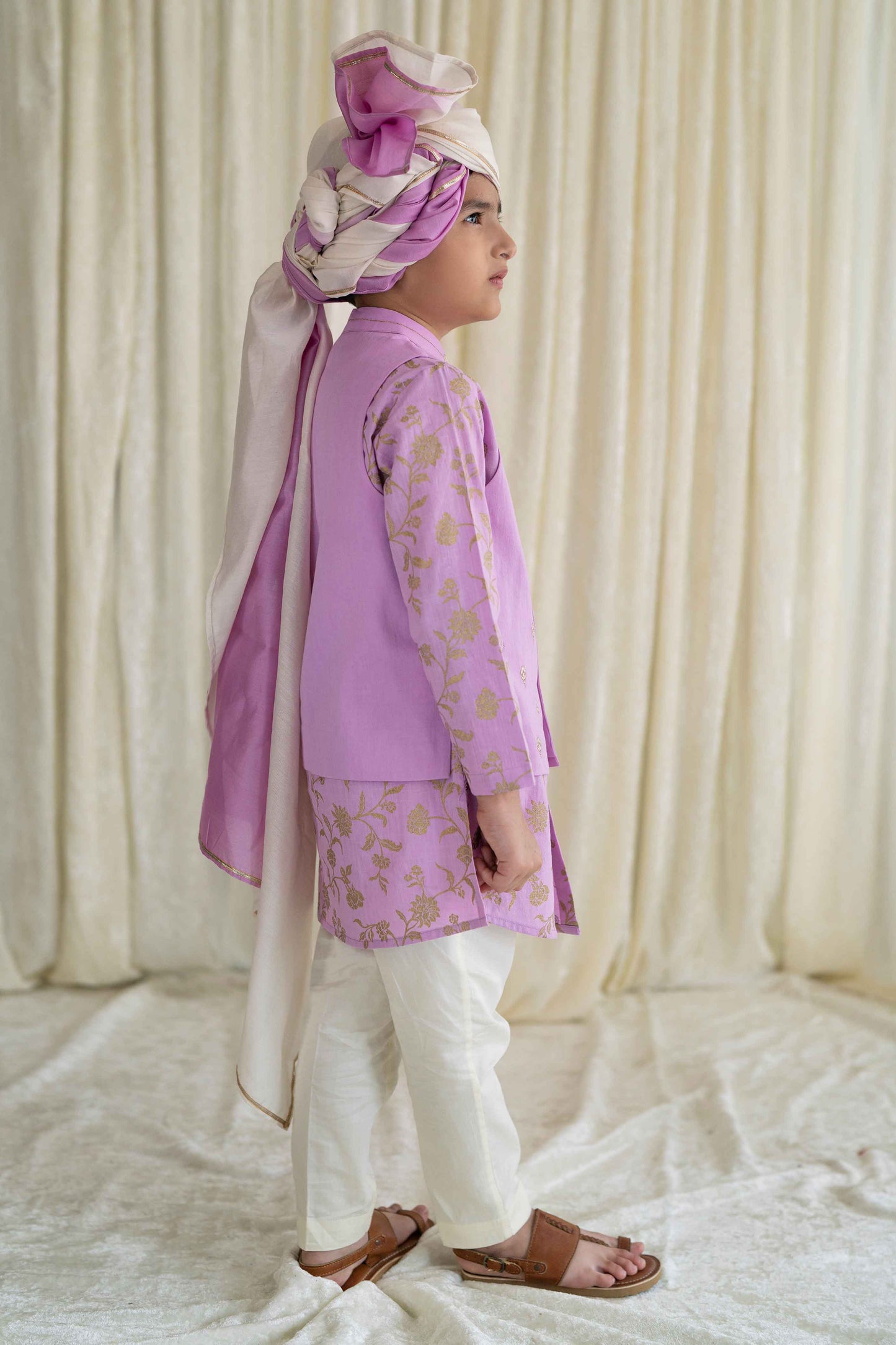 Safa Turban Ombre Fabric - Purple
