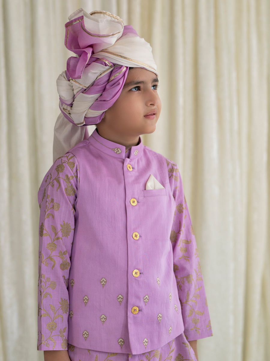 Sadabahar Bundi Set - Purple