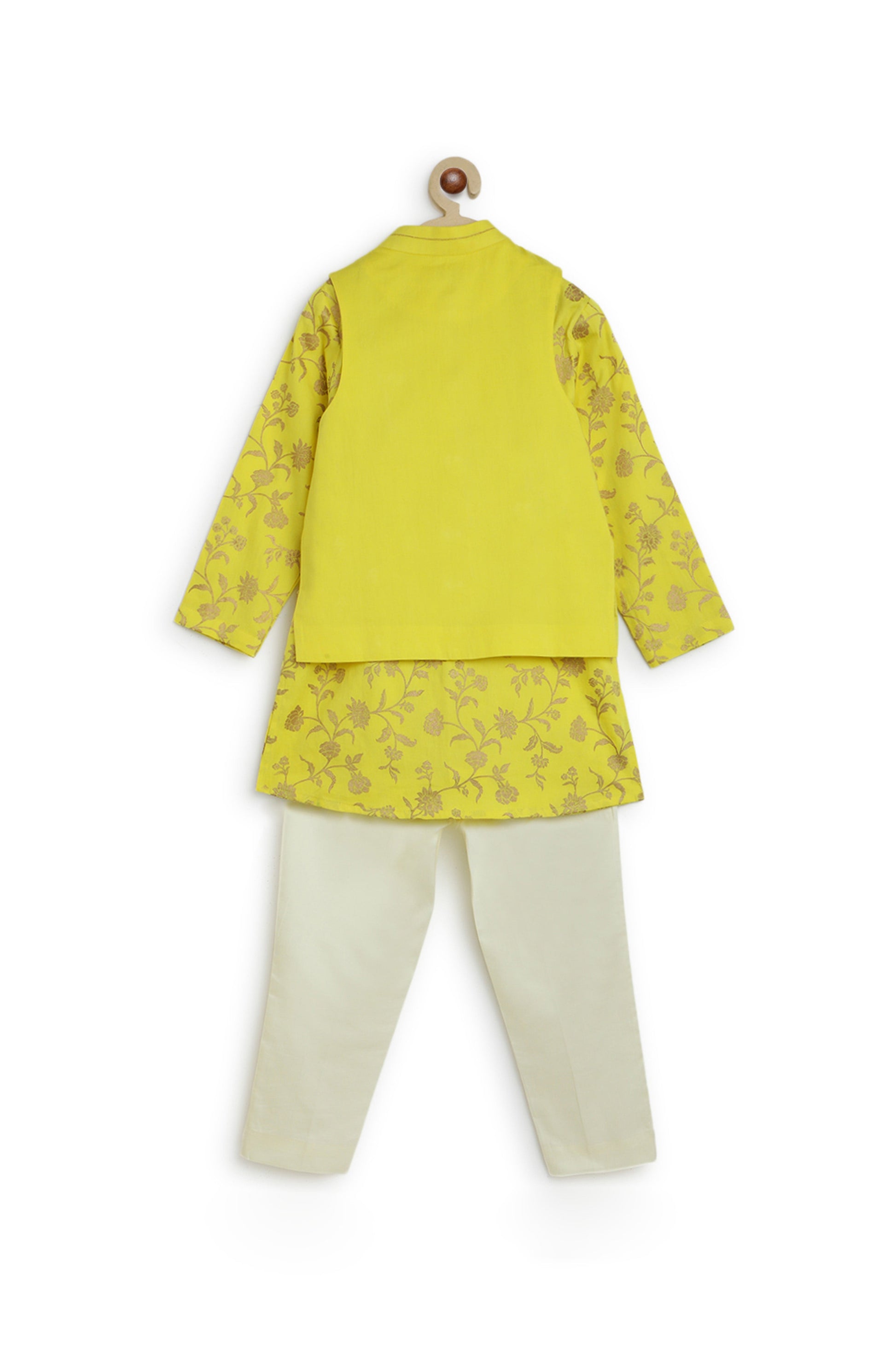 Sadabahar Bundi Set - Yellow - Image 5