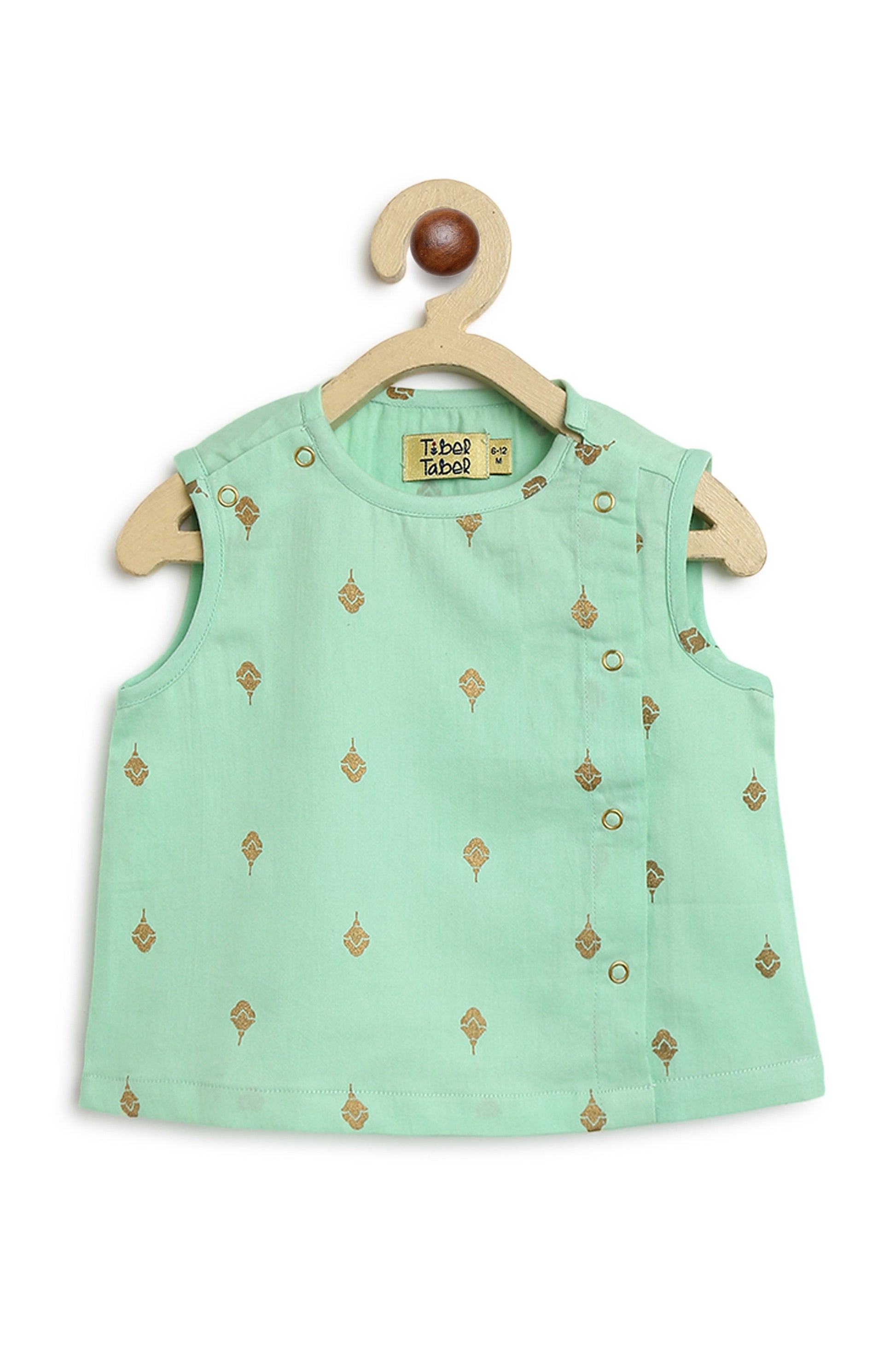 Sadabahar Unisex Jhabla Set - Green - Image 6