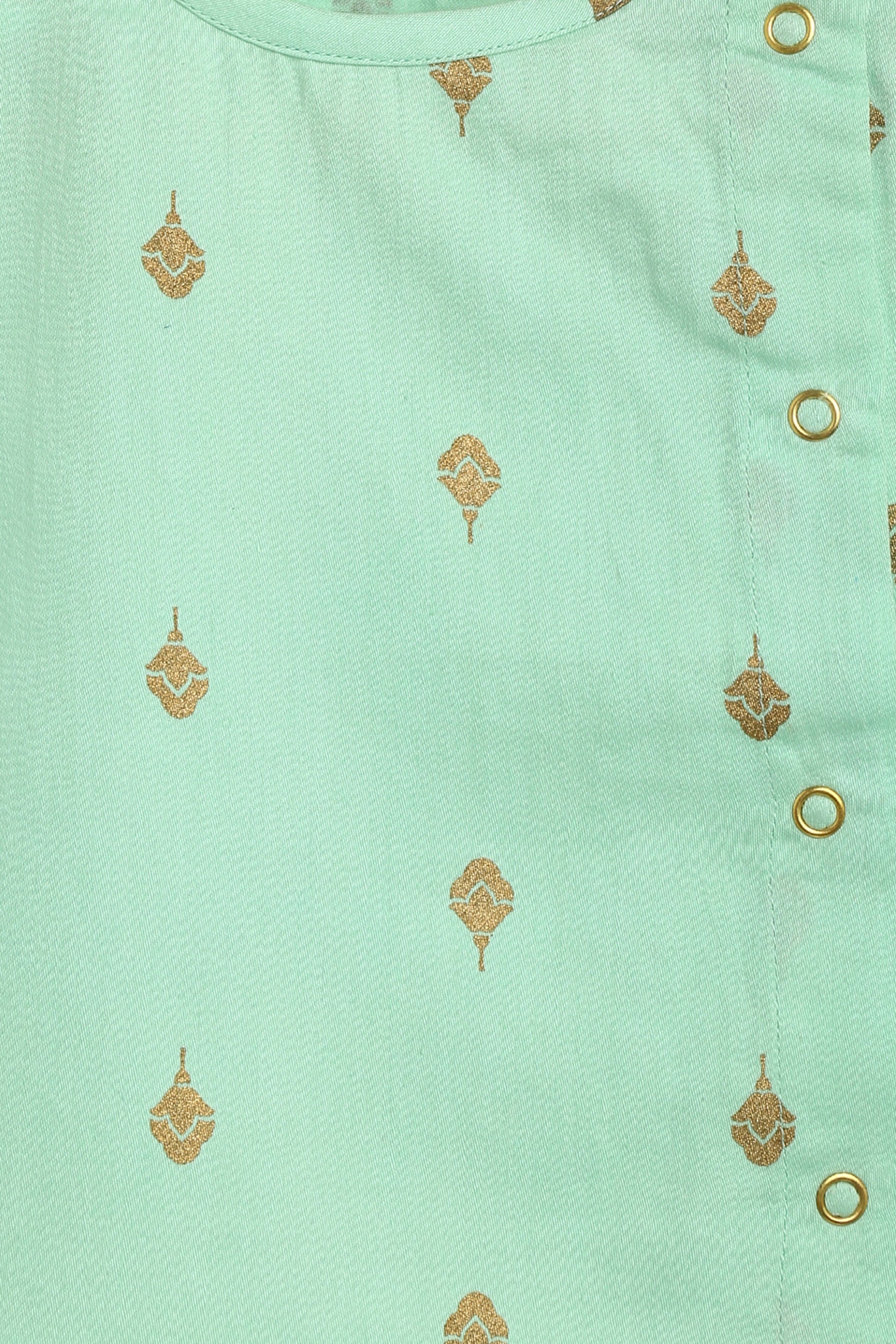 Sadabahar Unisex Jhabla Set - Green - Image 8