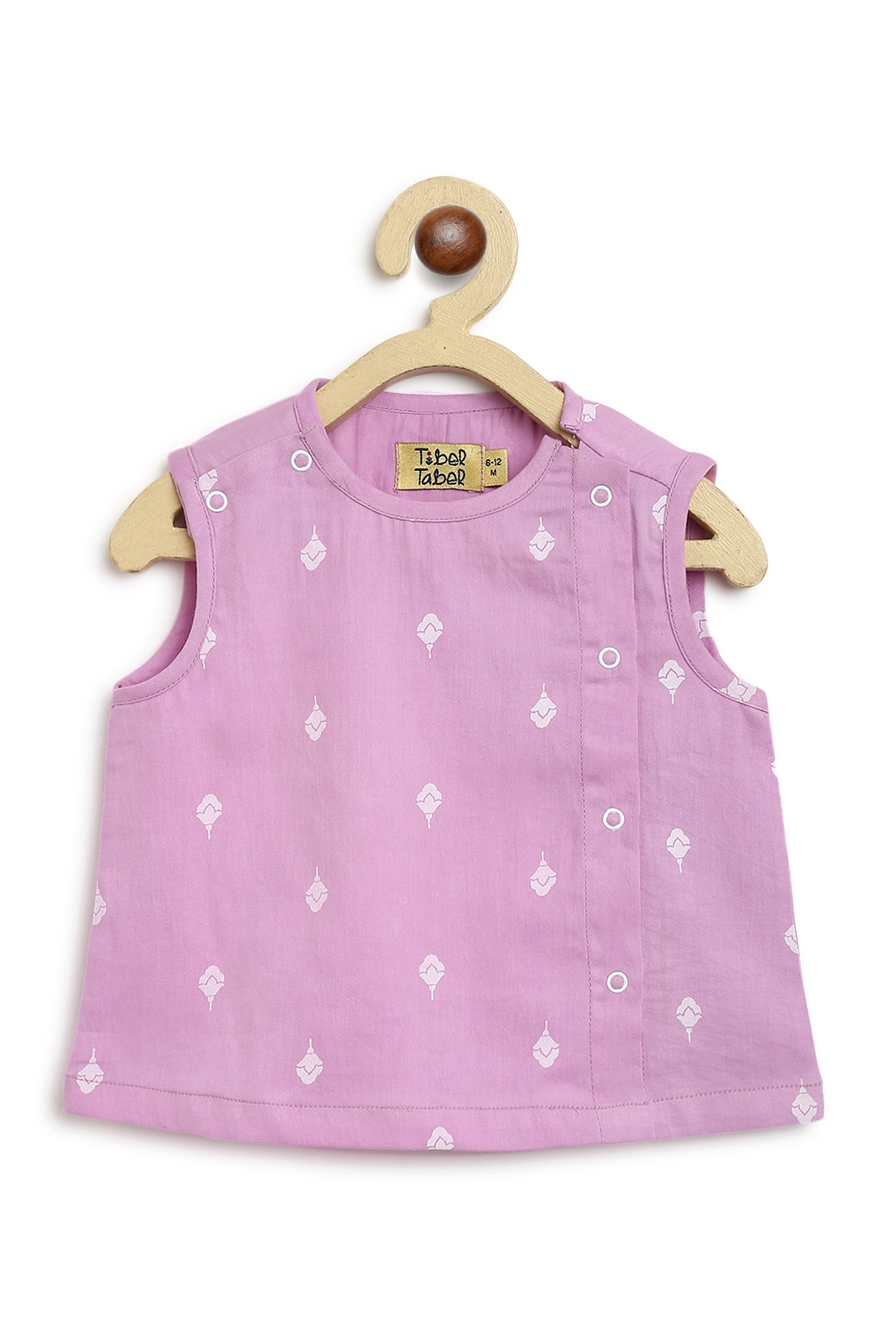 Sadabahar Unisex Jhabla Set - Purple - Image 6