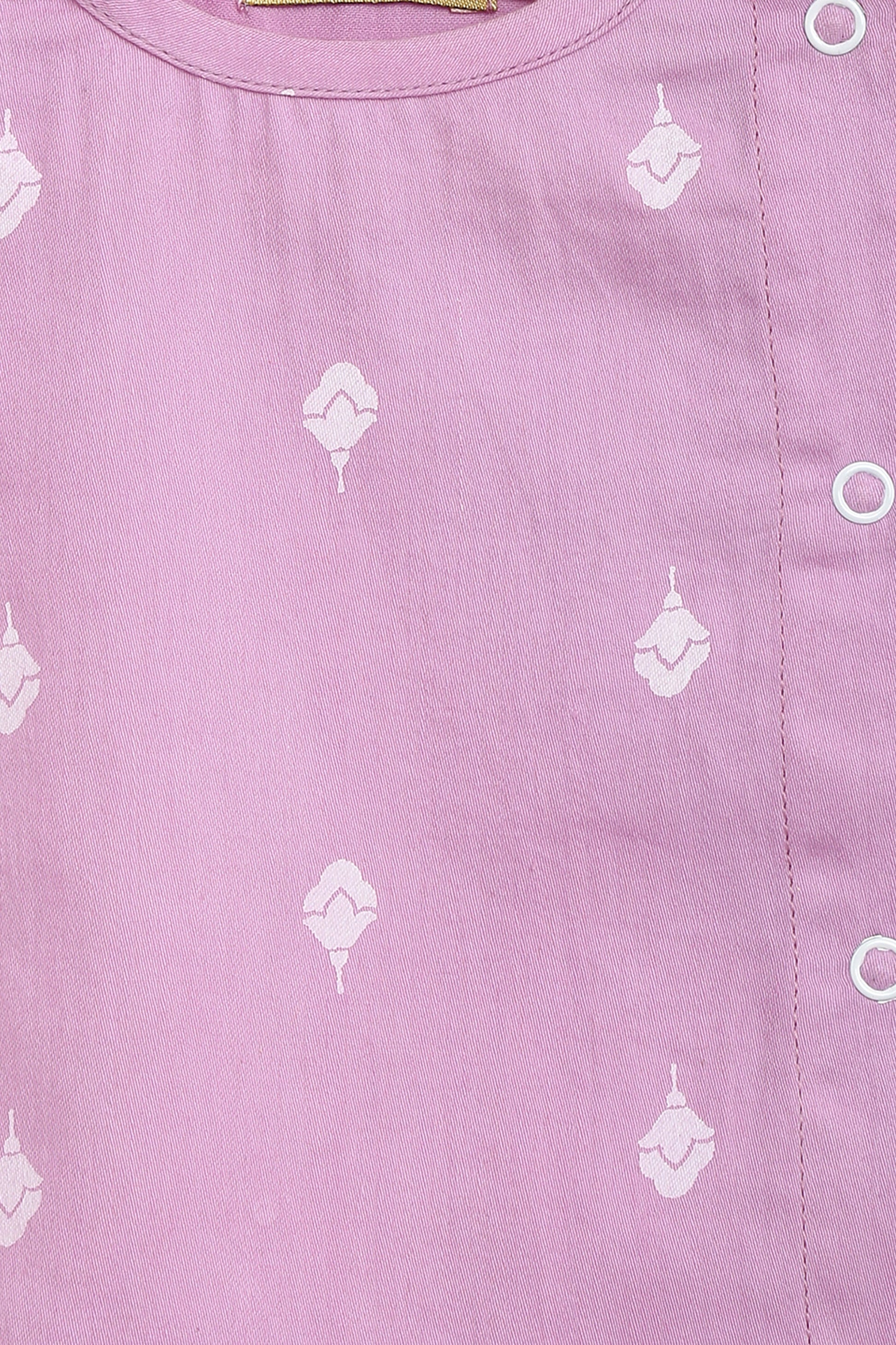 Sadabahar Unisex Jhabla Set - Purple - Image 8