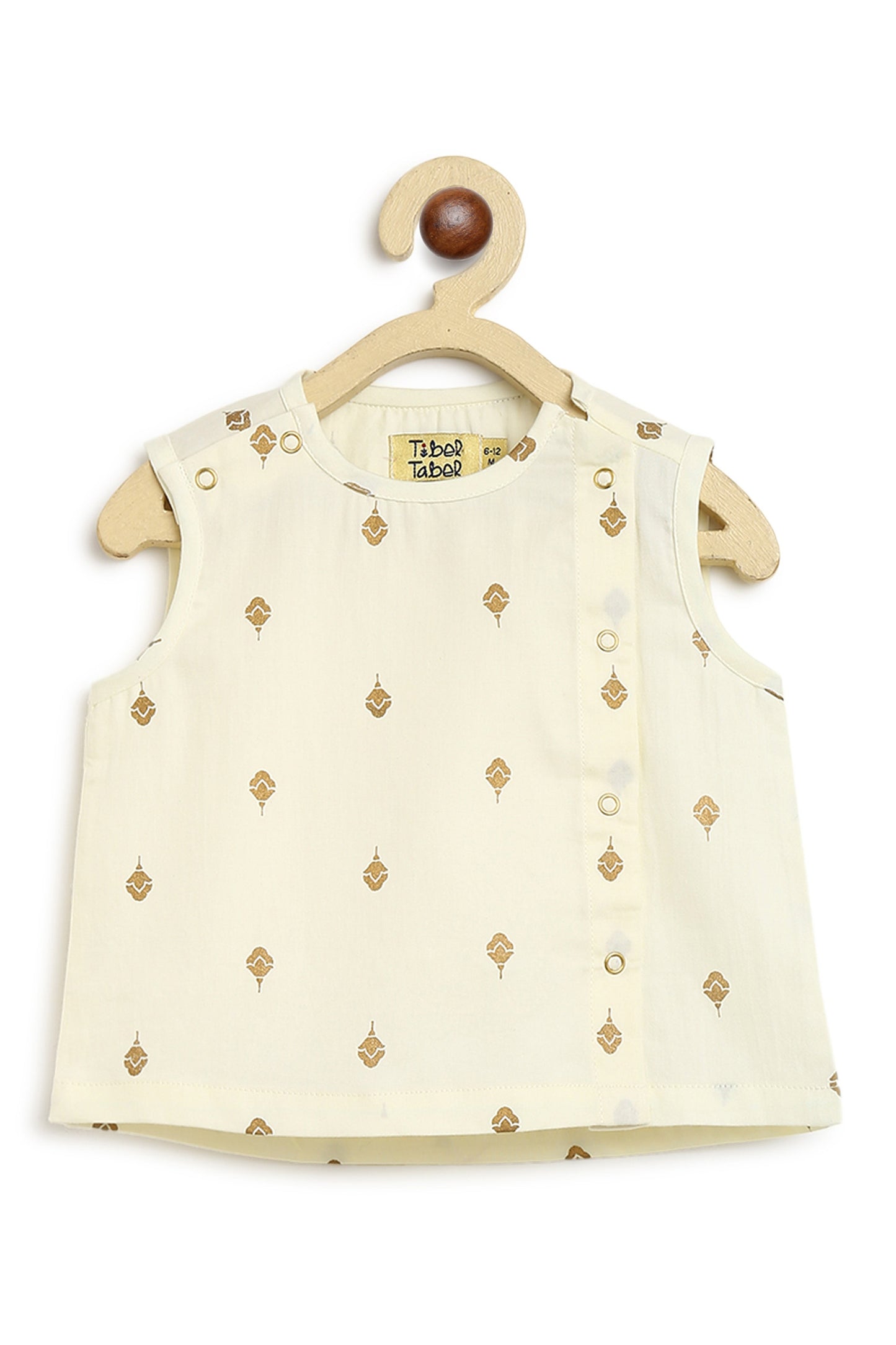 Sadabahar Unisex Jhabla Set - Cream