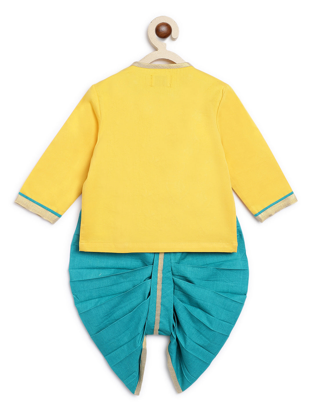 Baby Boy Krishna Dhoti Set-Yellow