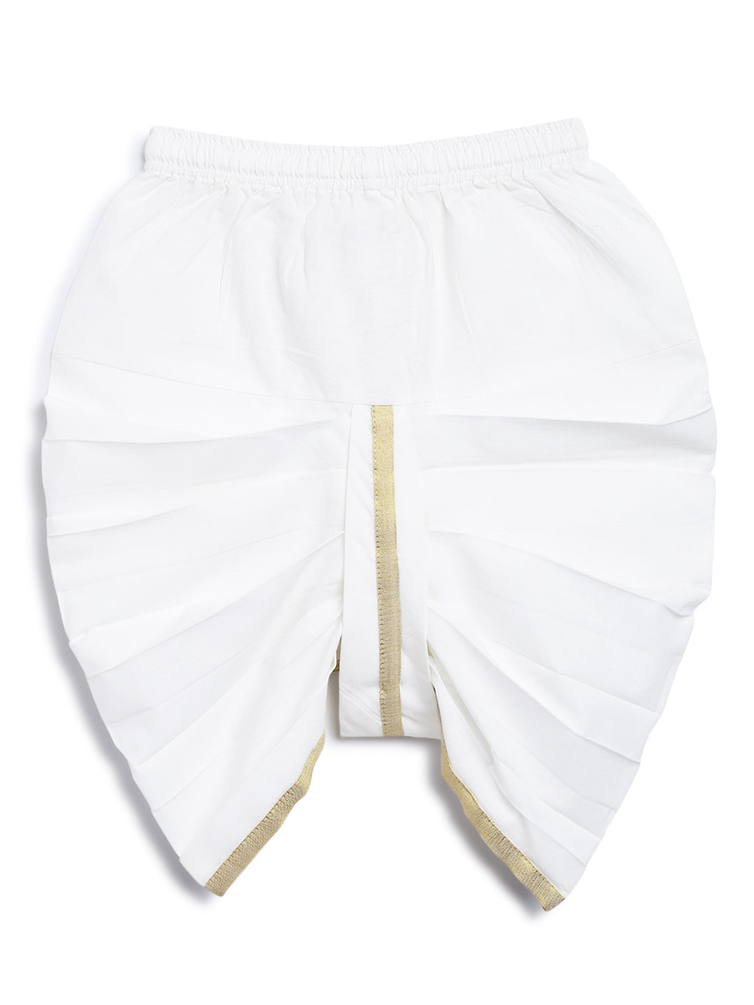 Baby Boy Chand Moon Dhoti Kurta Set-White - Image 8