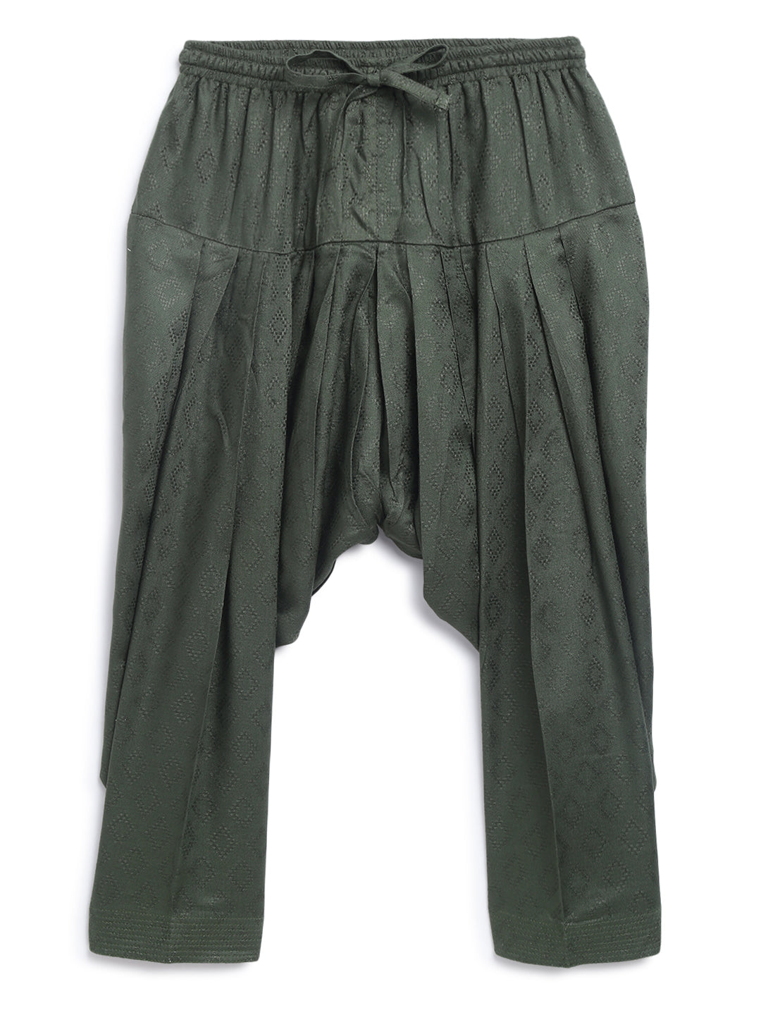 Boy Zigzag Pathani Set-Green - Image 7