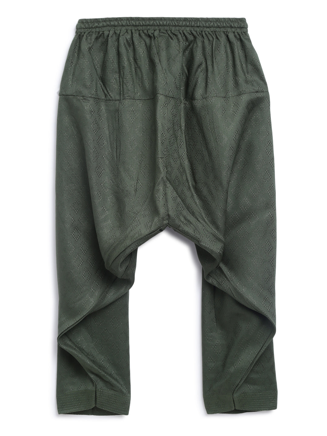 Boy Zigzag Pathani Set-Green