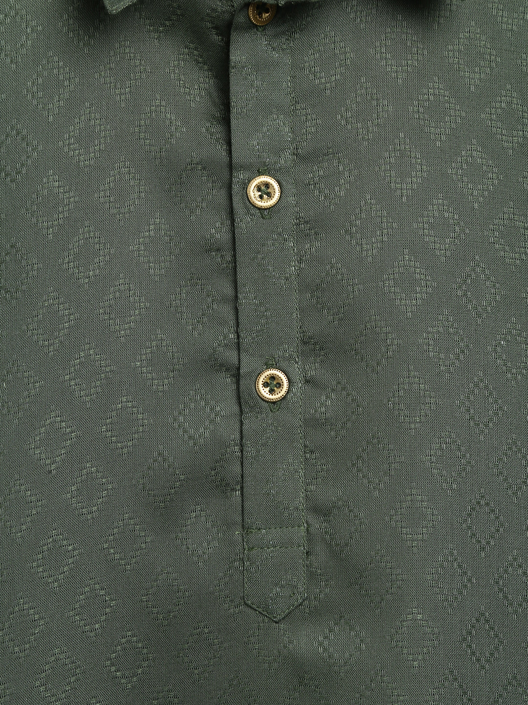 Boy Zigzag Pathani Set-Green