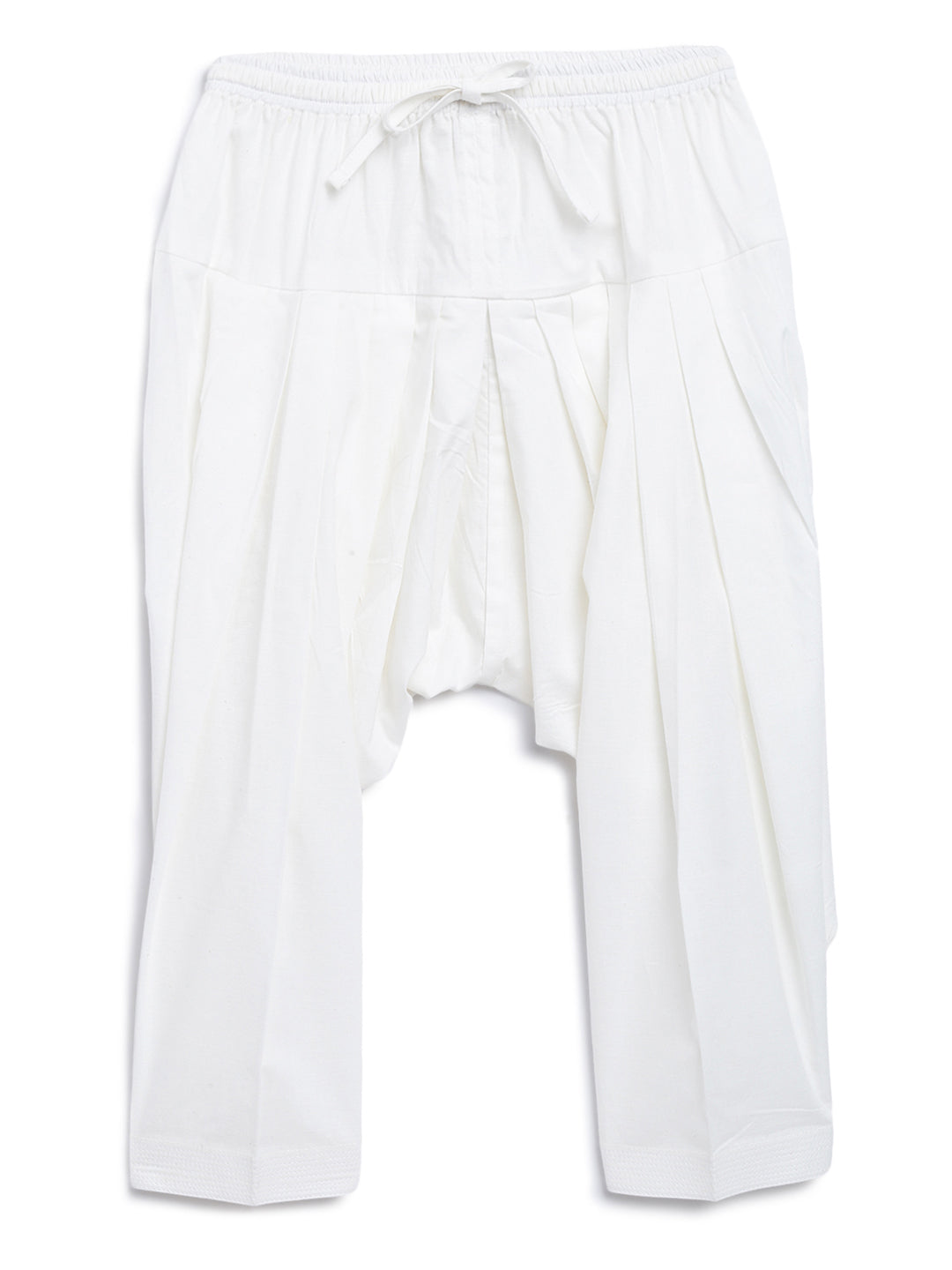 Boy Zigzag Pathani Set-White