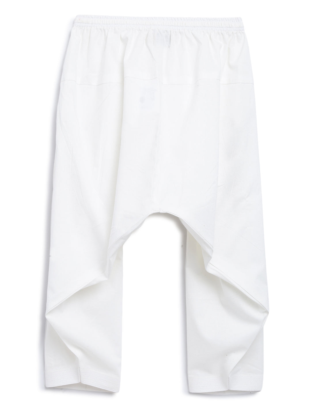 Boy Zigzag Pathani Set-White