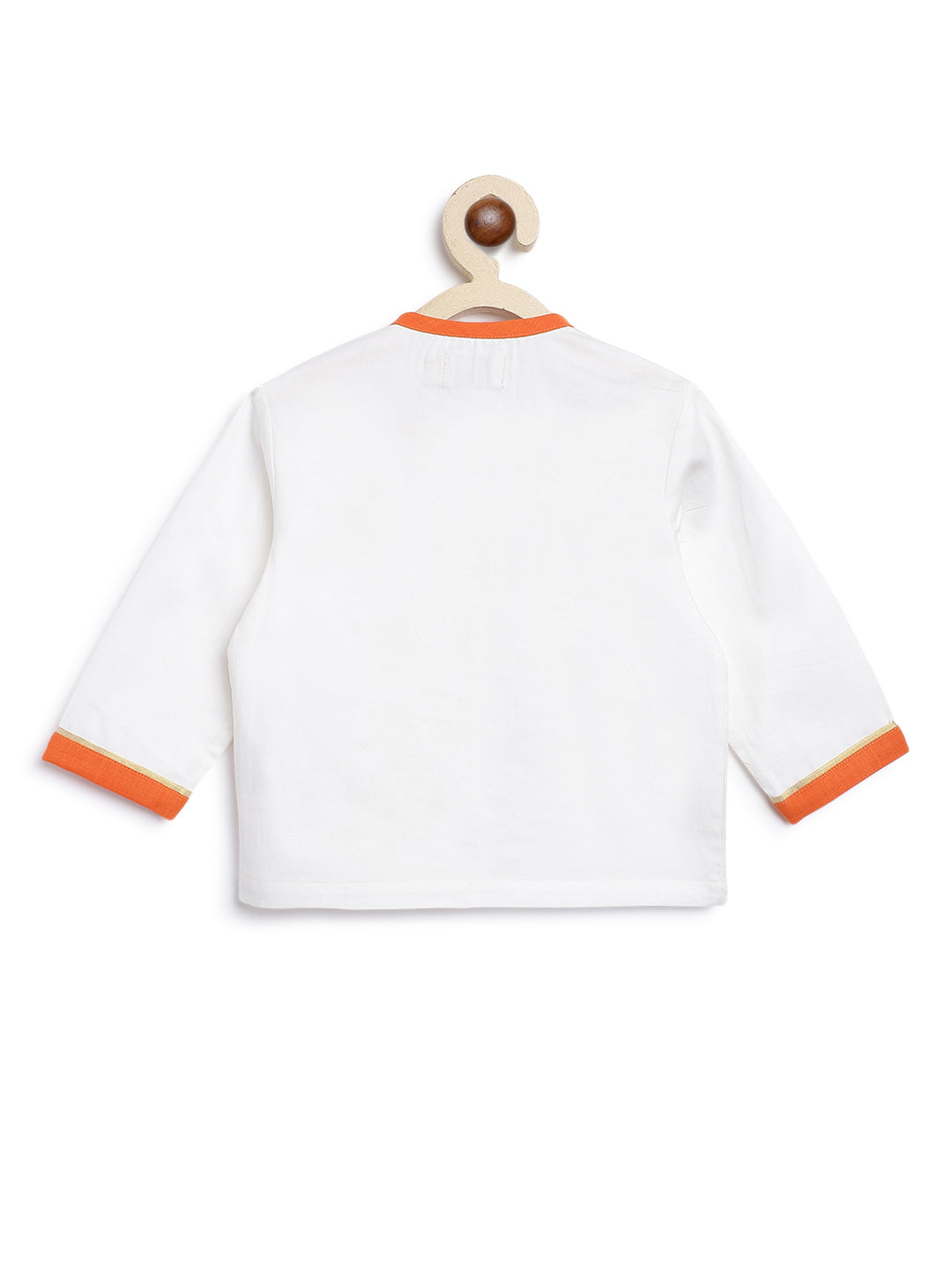 Baby Boy Hanuman Dhoti Set-White