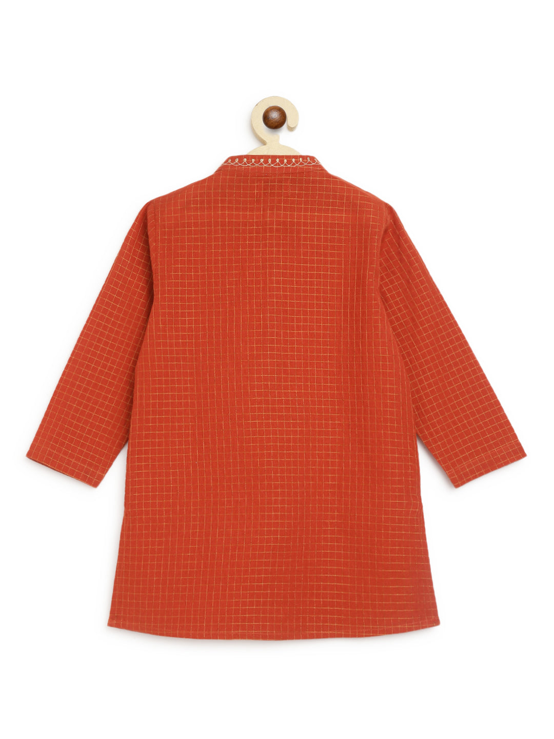 Chidiya Udd Zari Kurta Set - Red - Image 10