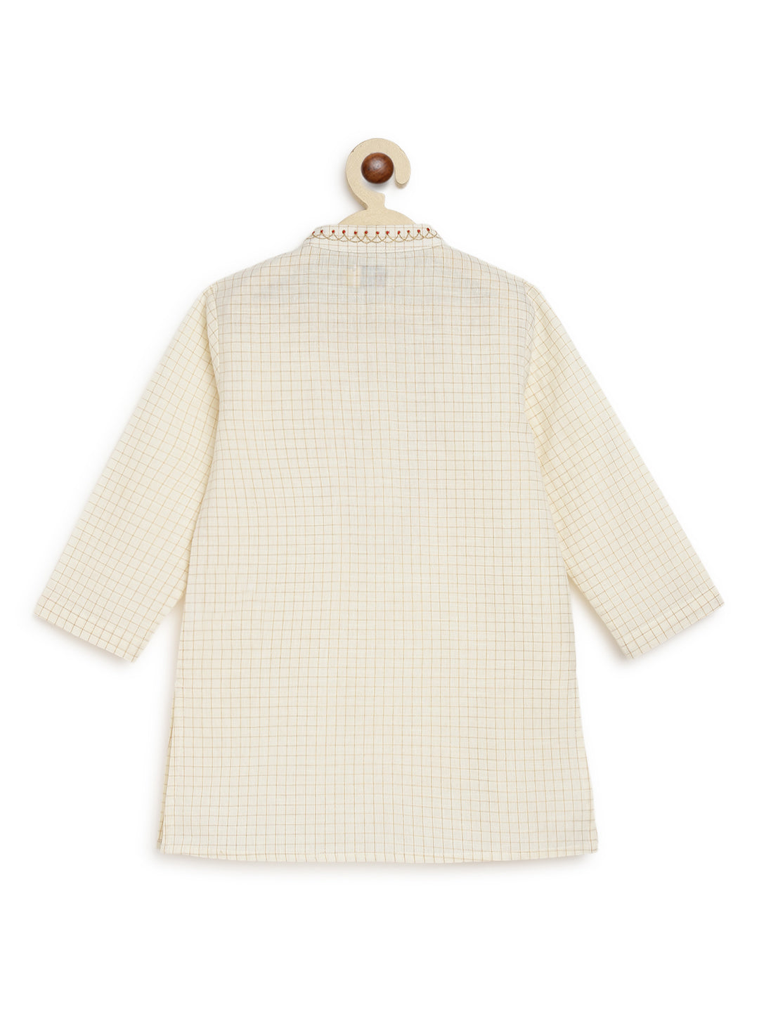 Chidiya Udd Zari Kurta Set - Cream - Image 10