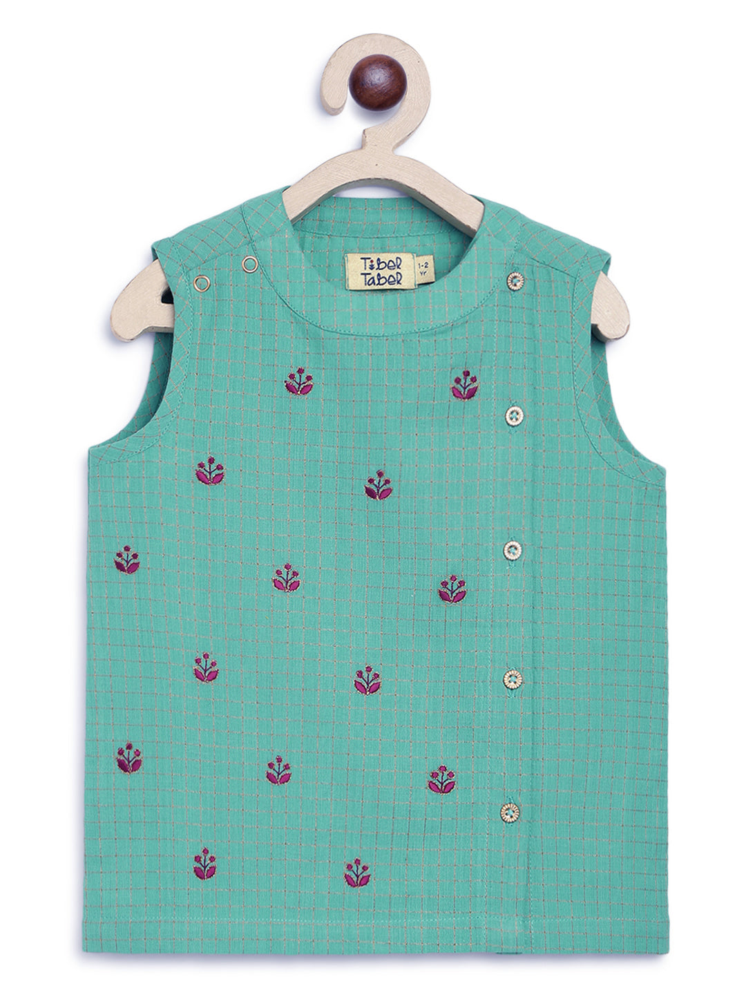 Imli ka Buta Dhoti Set - Green