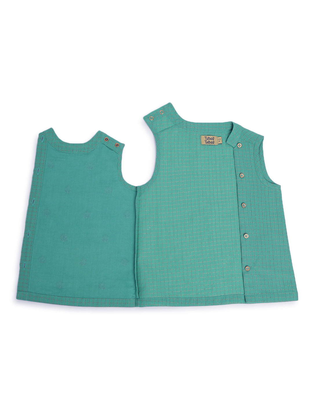 Imli ka Buta Dhoti Set - Green