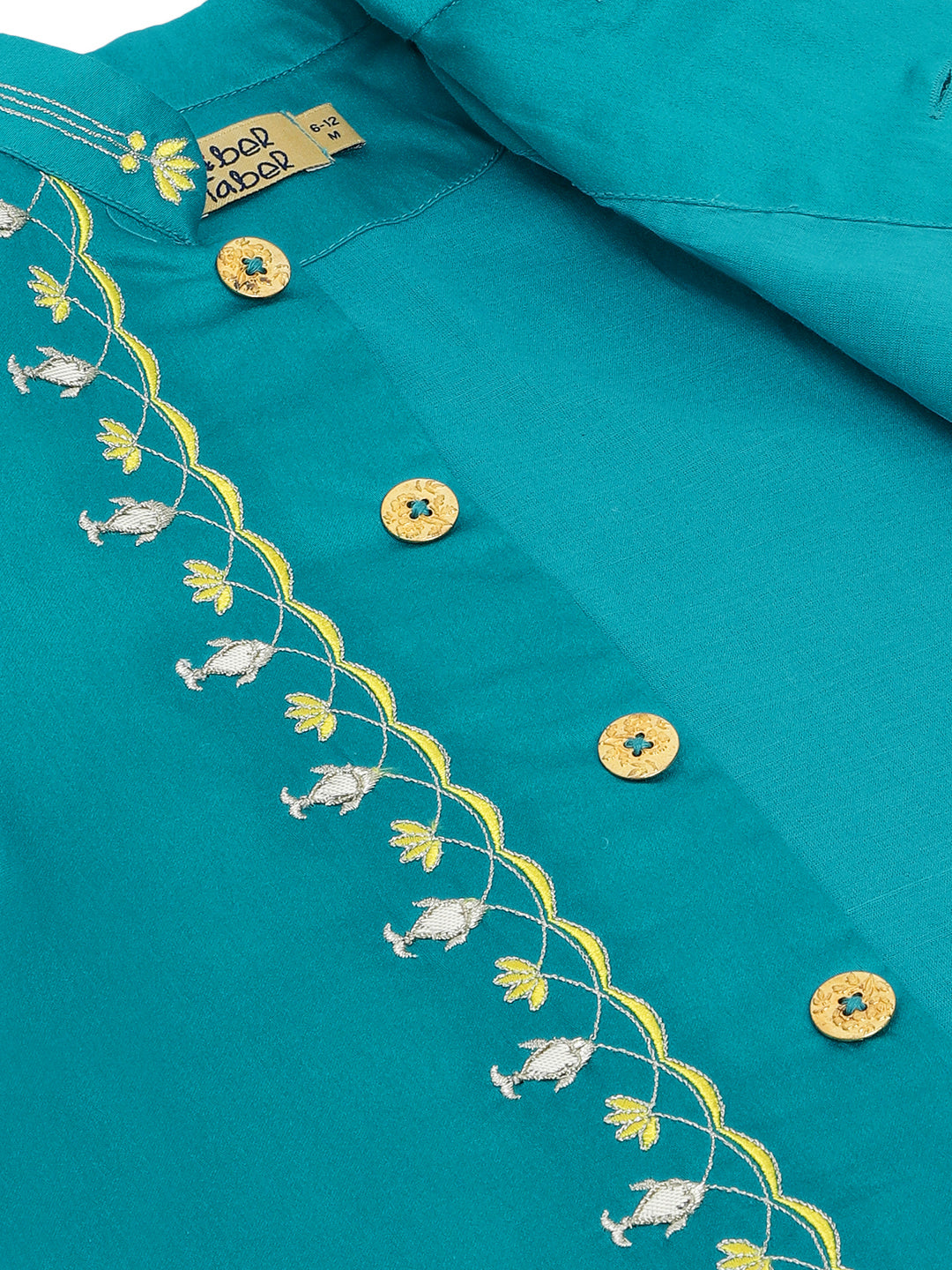 Baby Boy Fish Embroidery Jamna Set - Blue - Image 17