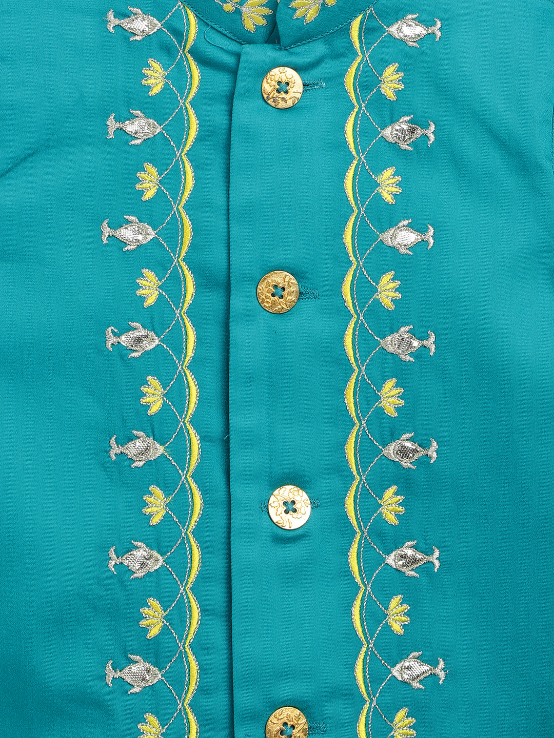 Baby Boy Fish Embroidery Jamna Set - Blue - Image 18