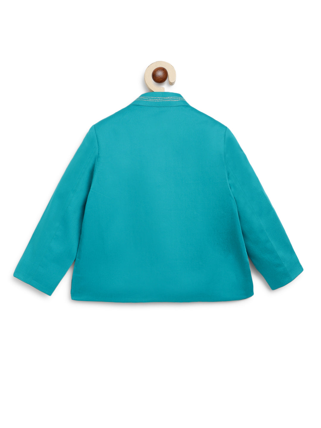 Baby Boy Fish Embroidery Jamna Set - Blue