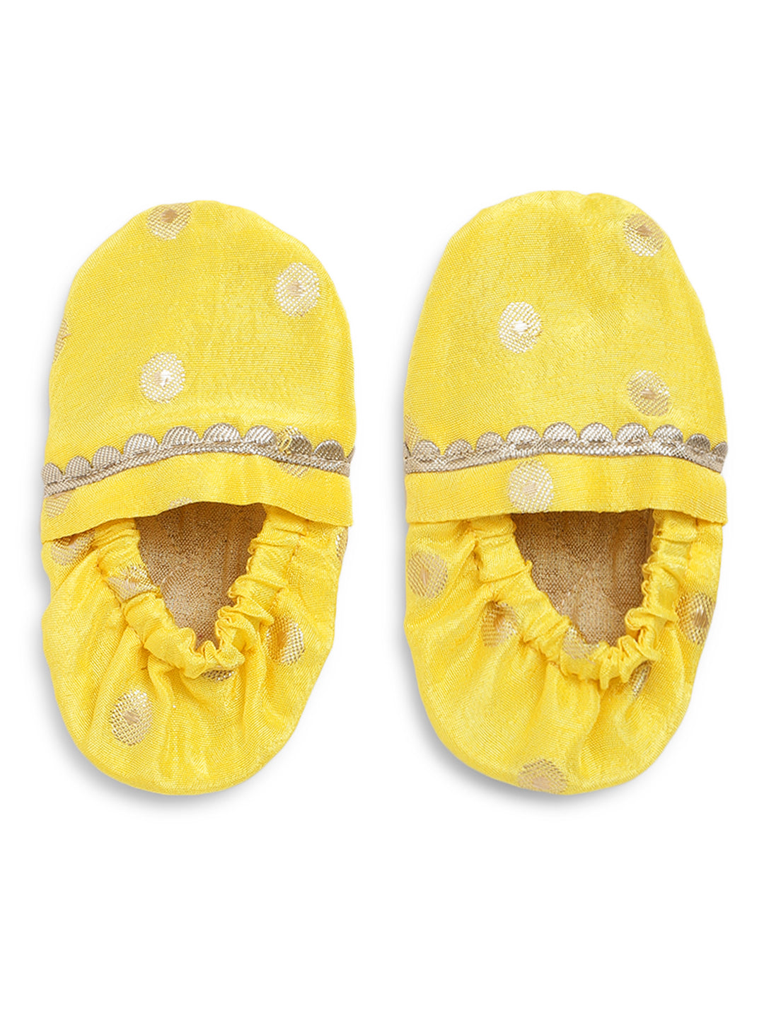 Baby Soft Brocade Booties Mittens And Cap Set