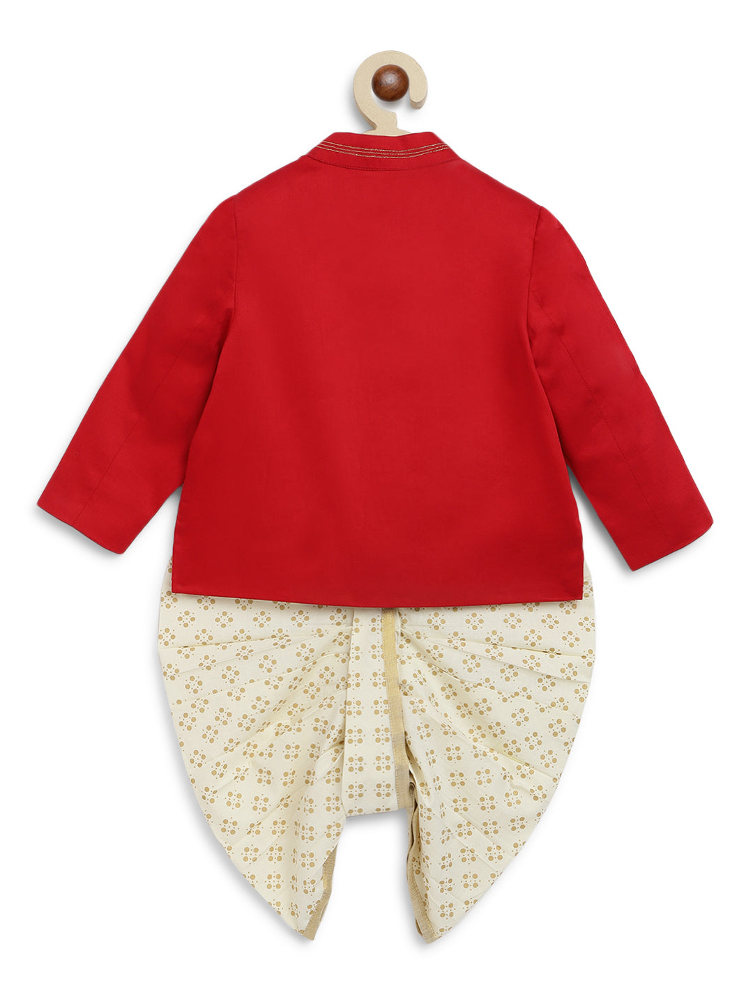 Nanhey Nawab Bandhgala Set - Red