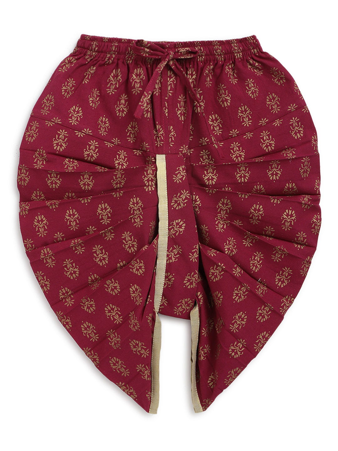 Baby Boy Fish Embroidery Jamna Set - Cream