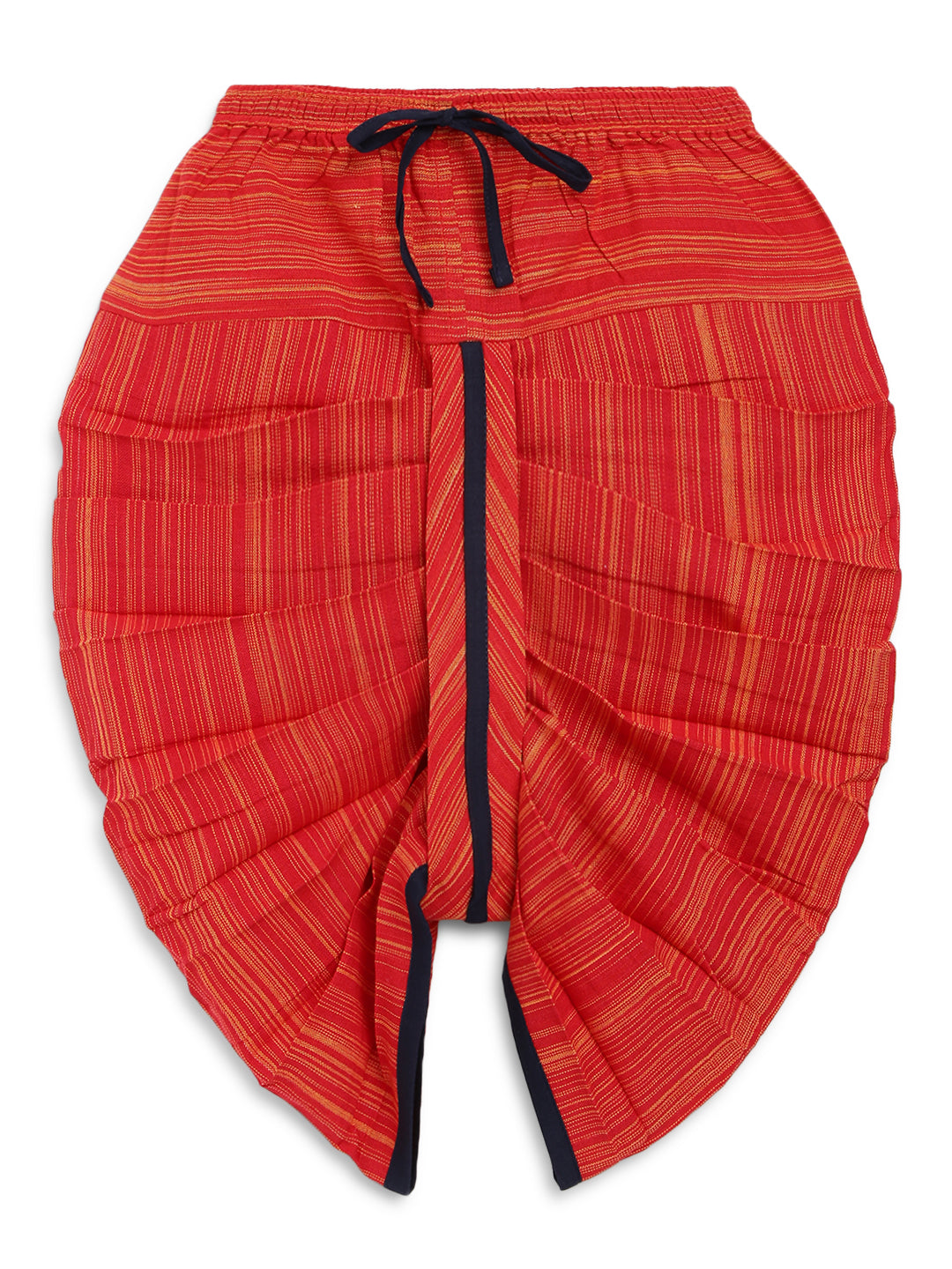 Boy Embroidery Elephant Dhoti Set - Yellow