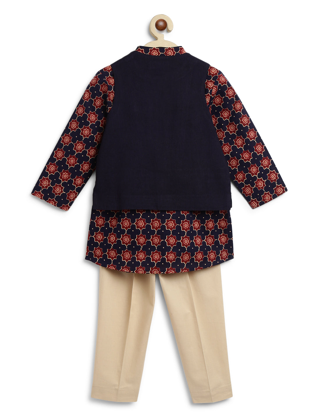 Little Maharaja Boy Bundi Set - Blue - Image 4