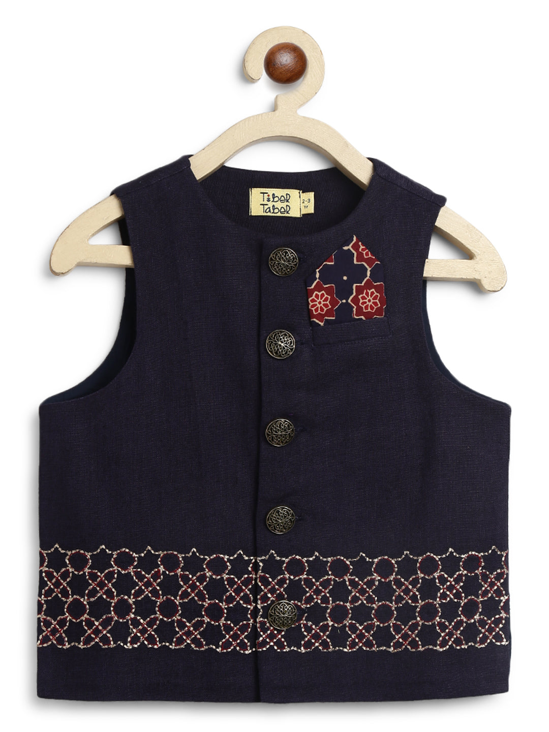 Little Maharaja Boy Bundi Set - Blue