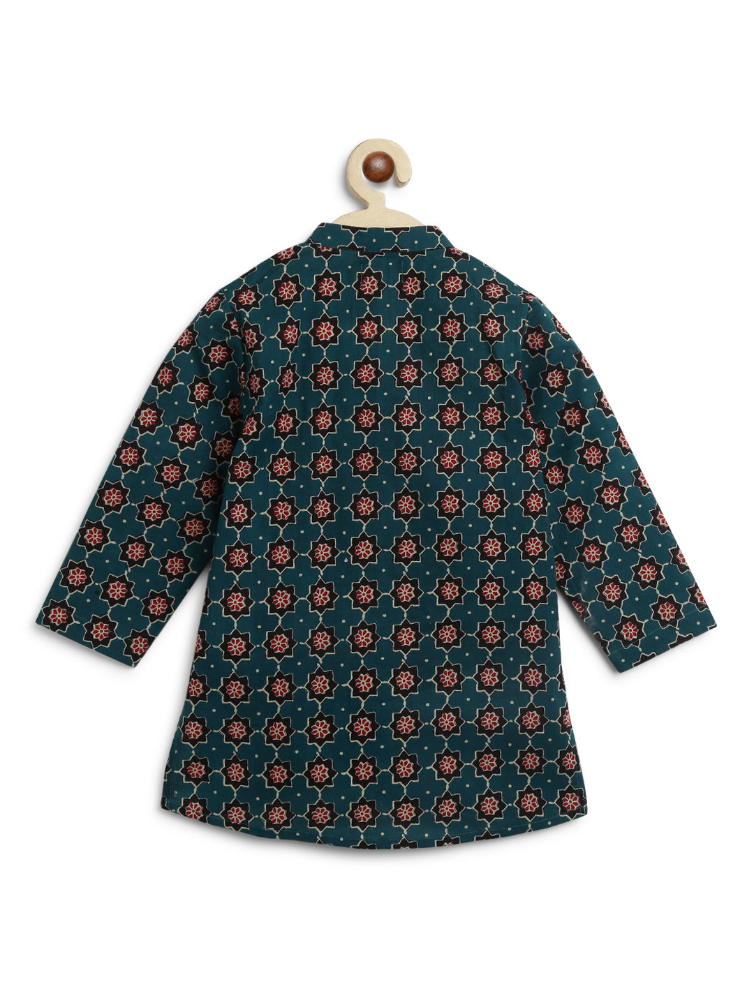 Indie Pop Boys Kurta Set - Green - Image 4