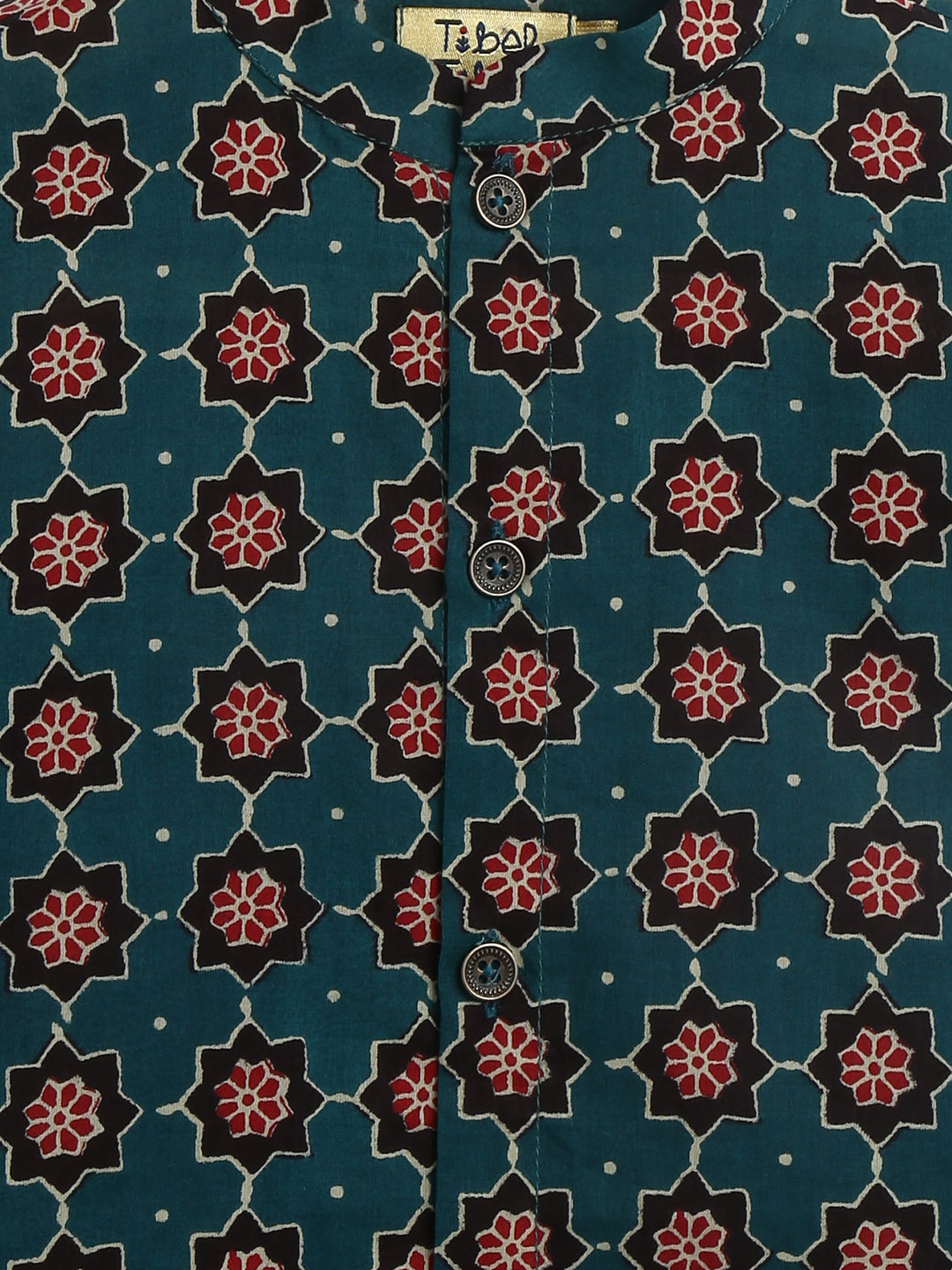 Indie Pop Boys Kurta Set - Green - Image 7