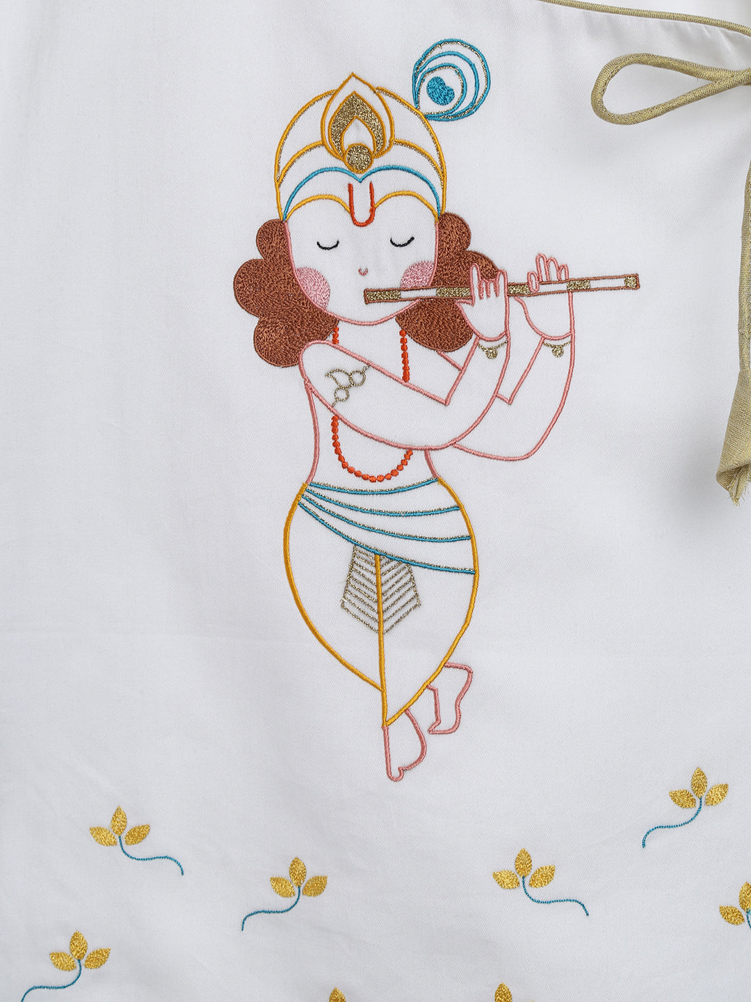 Boy Krishna Dhoti Set - Cream