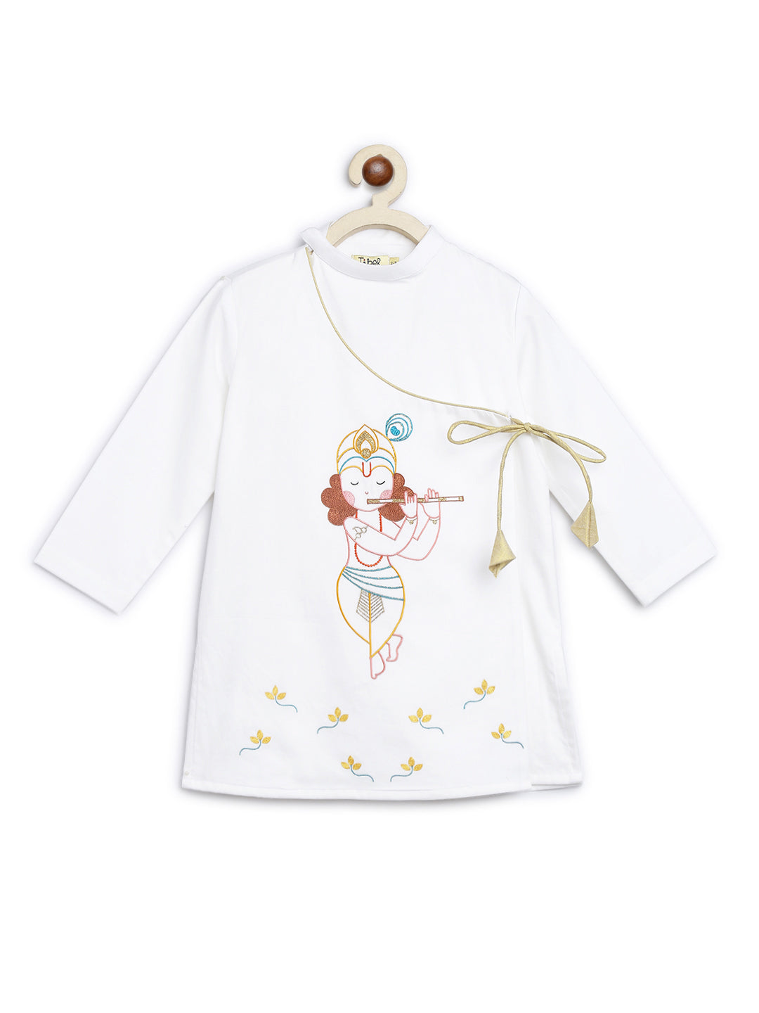 Boy Krishna Dhoti Set - Cream