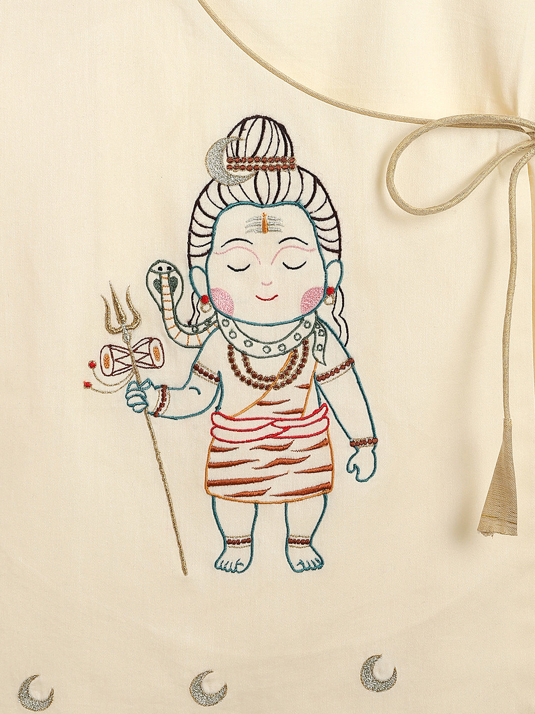 Shiv Dhoti Kurta Set - Cream - Image 8