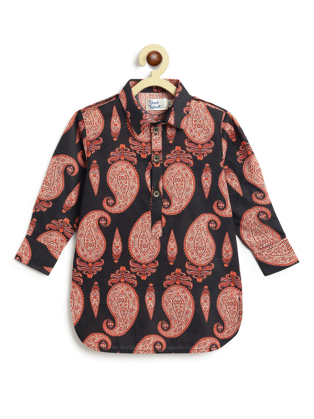 Kashmir Paisley Pathani Kurta Set - Image 6