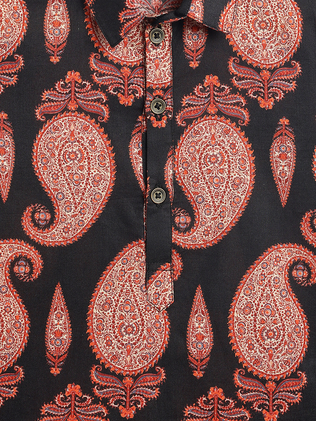 Kashmir Paisley Pathani Kurta Set - Image 9