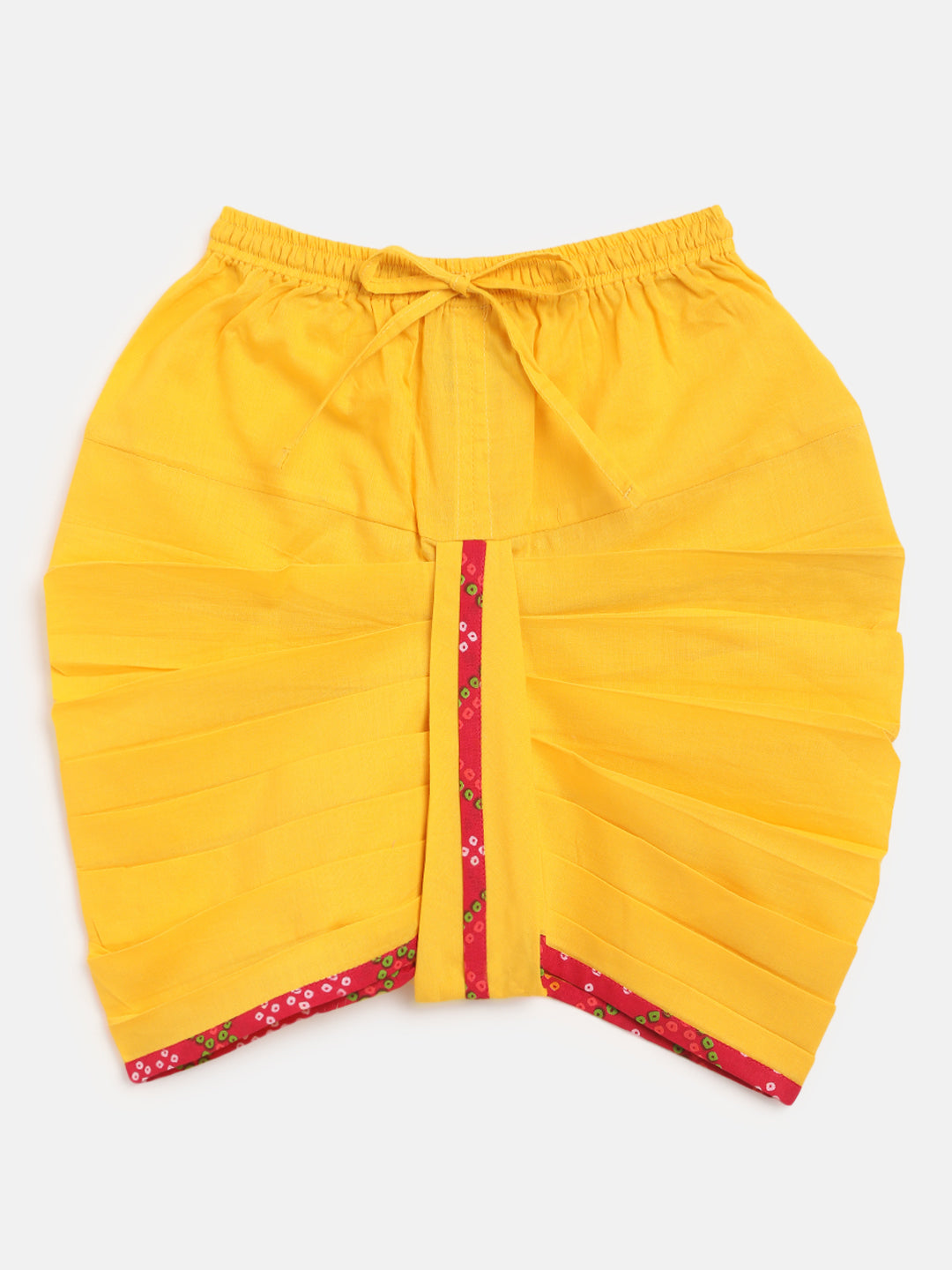 Baby Girl Pink Printed Bandhani Angrakha Set - Image 7