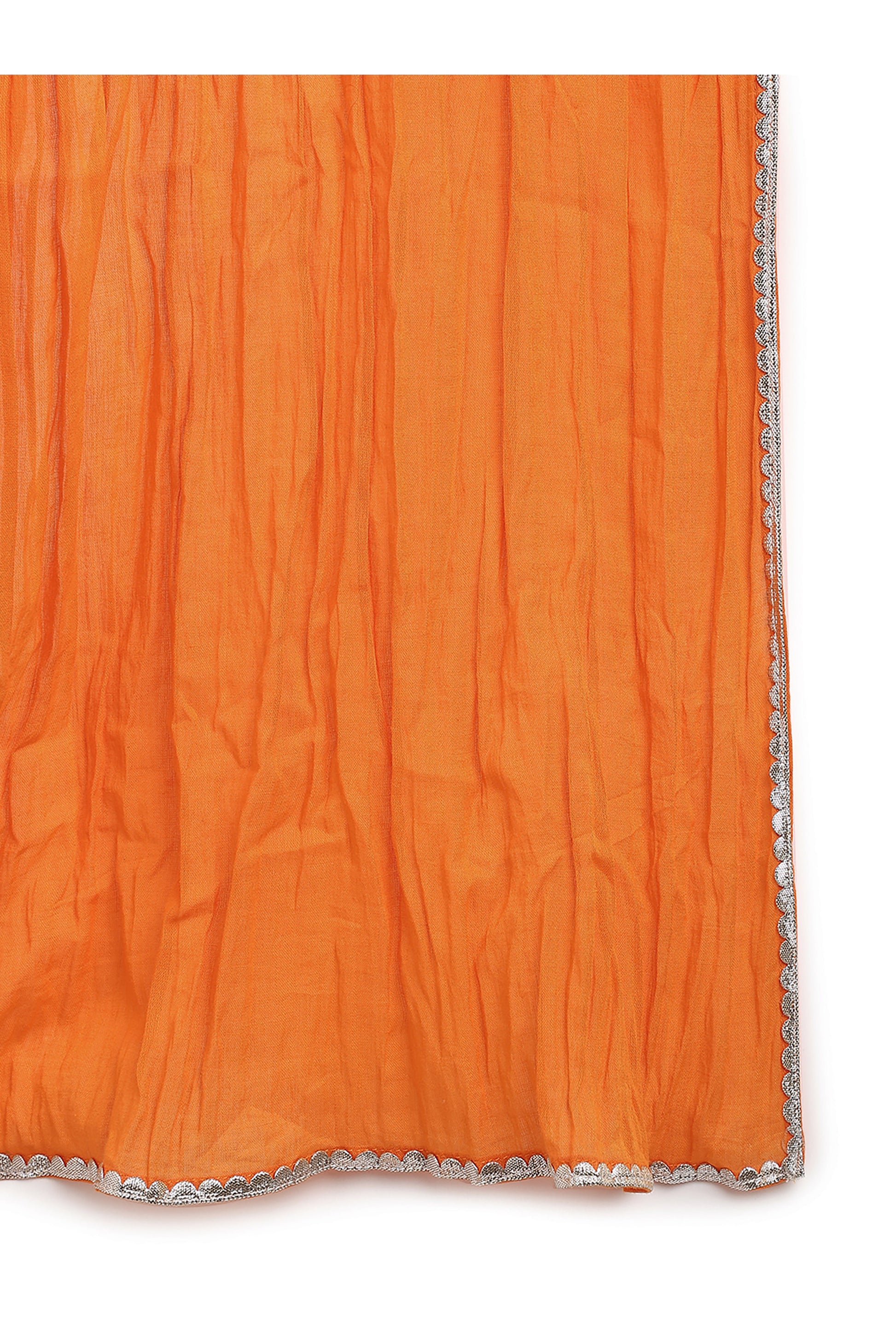 Girls Flared Sharara Set Printed Mango - Orange - Image 9