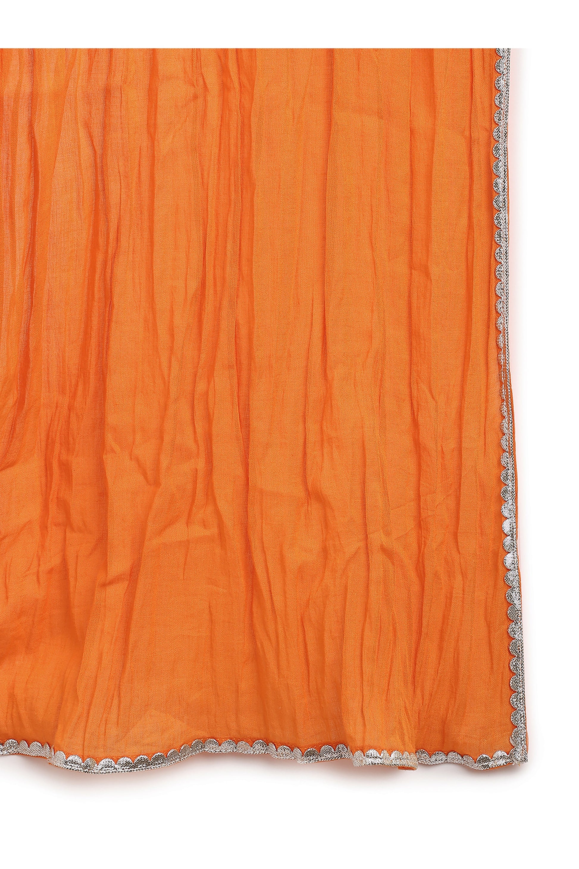 Girls Straight Strappy Sharara Set Printed Mango - Orange - Image 8