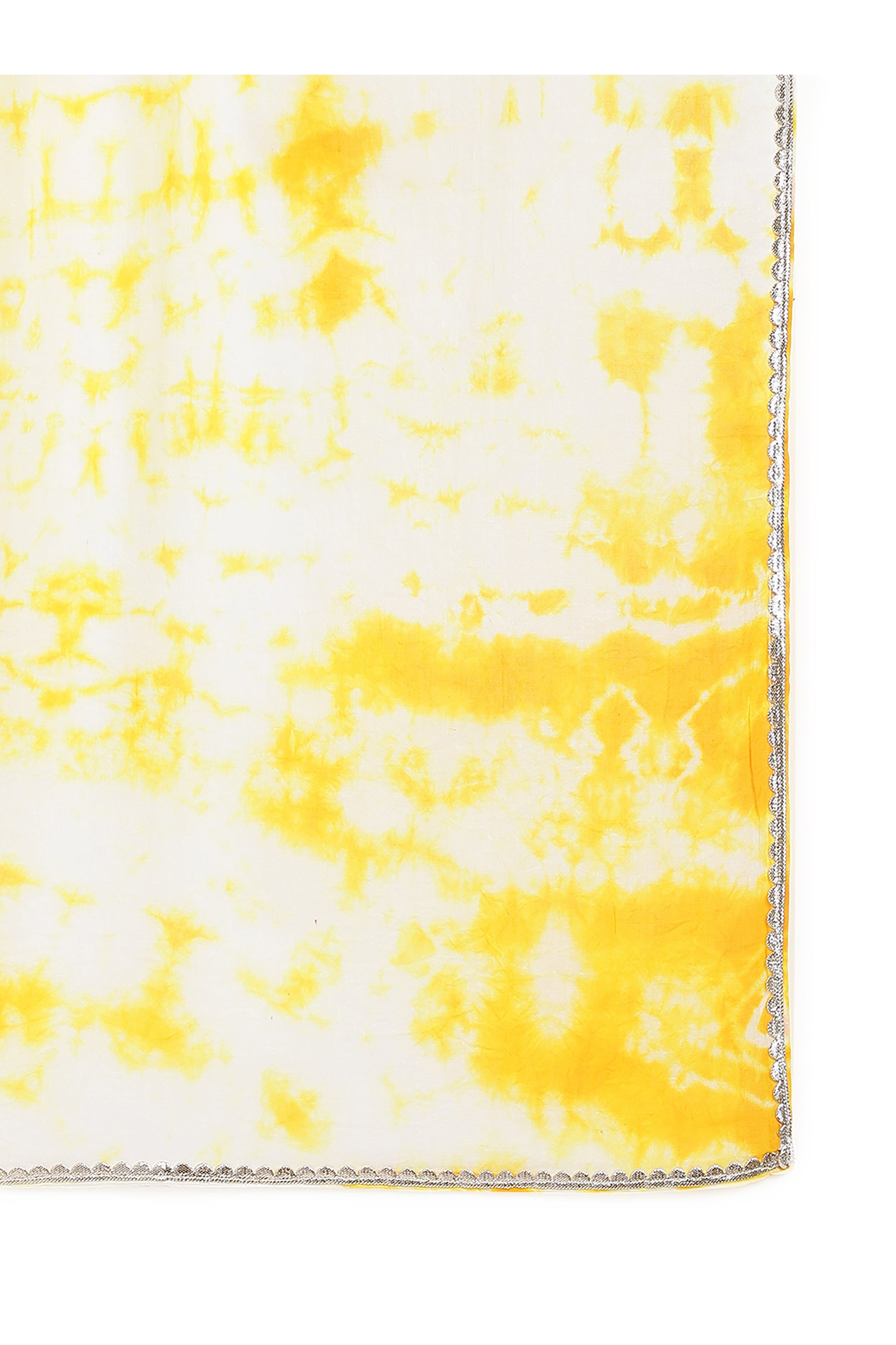 Girls Straight Strappy Sharara Set Gotapatti - Yellow - Image 8