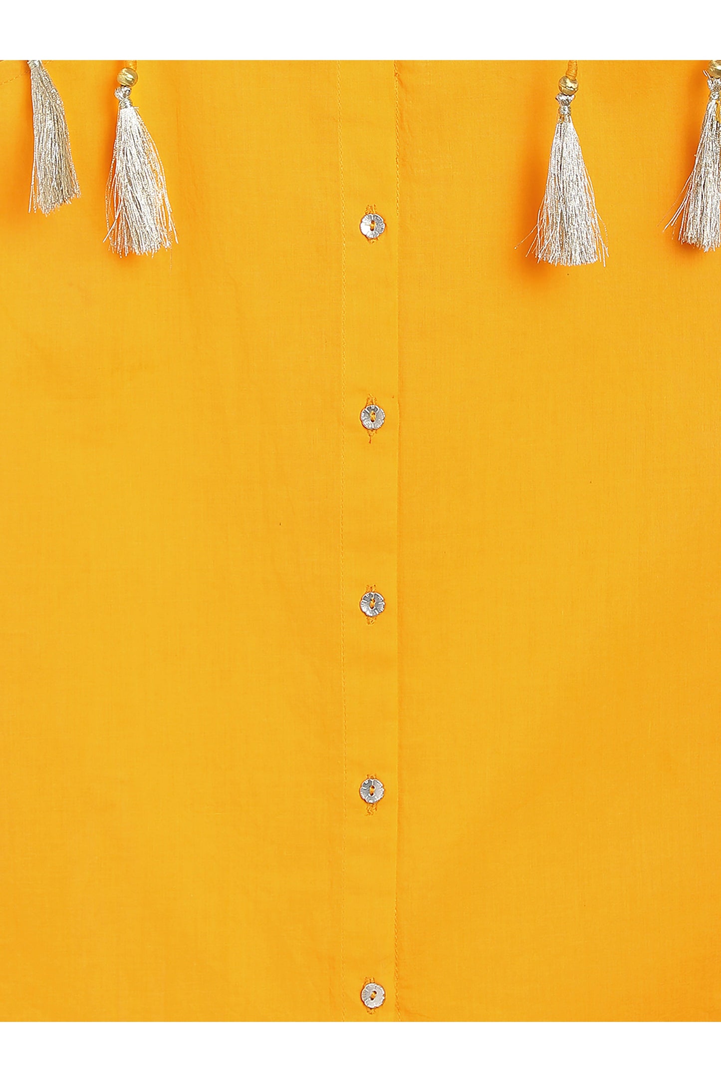 Girls Straight Strappy Sharara Set Gotapatti - Yellow