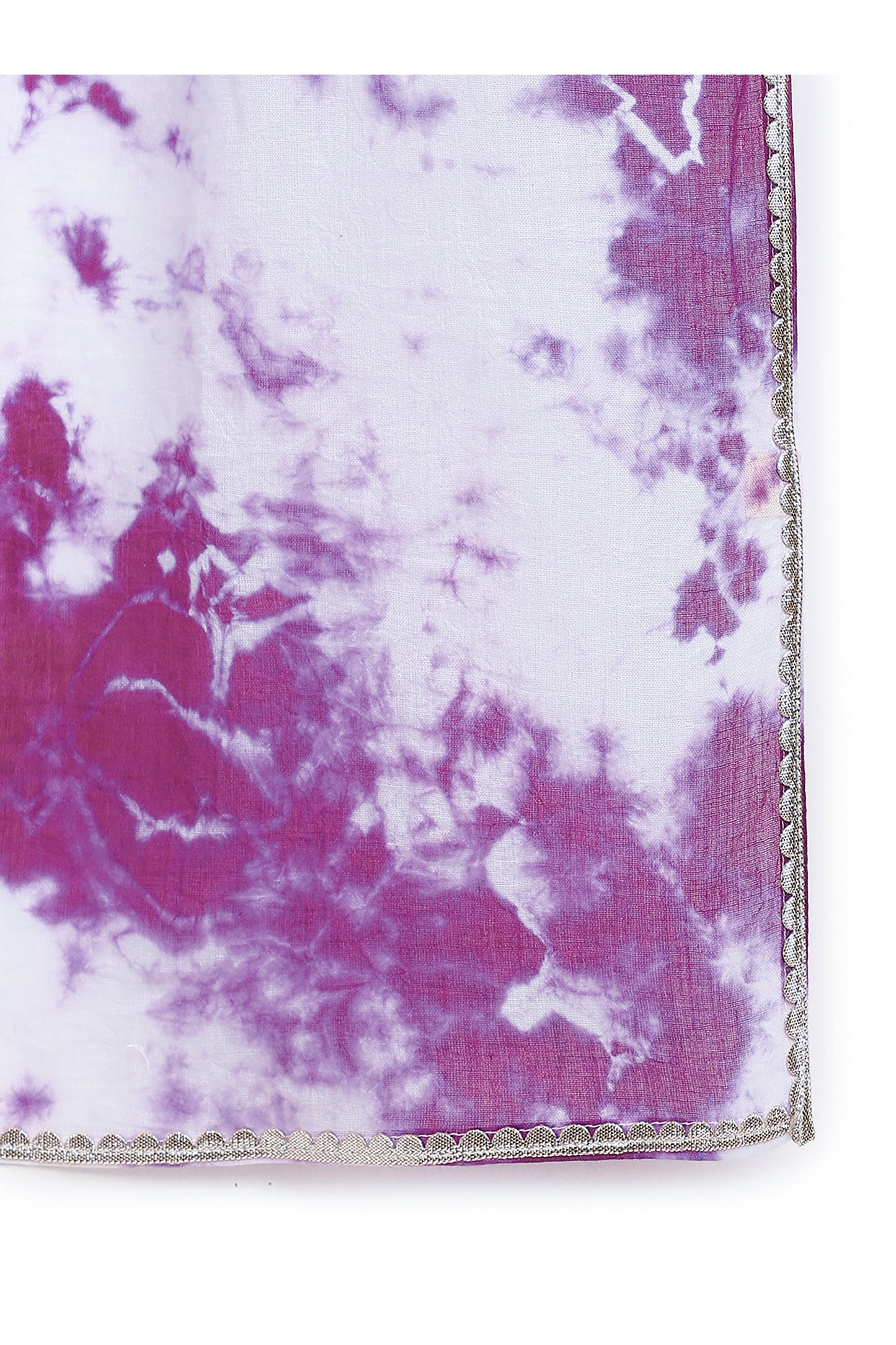 Girls Straight Strappy Sharara Set Gotapatti - Purple