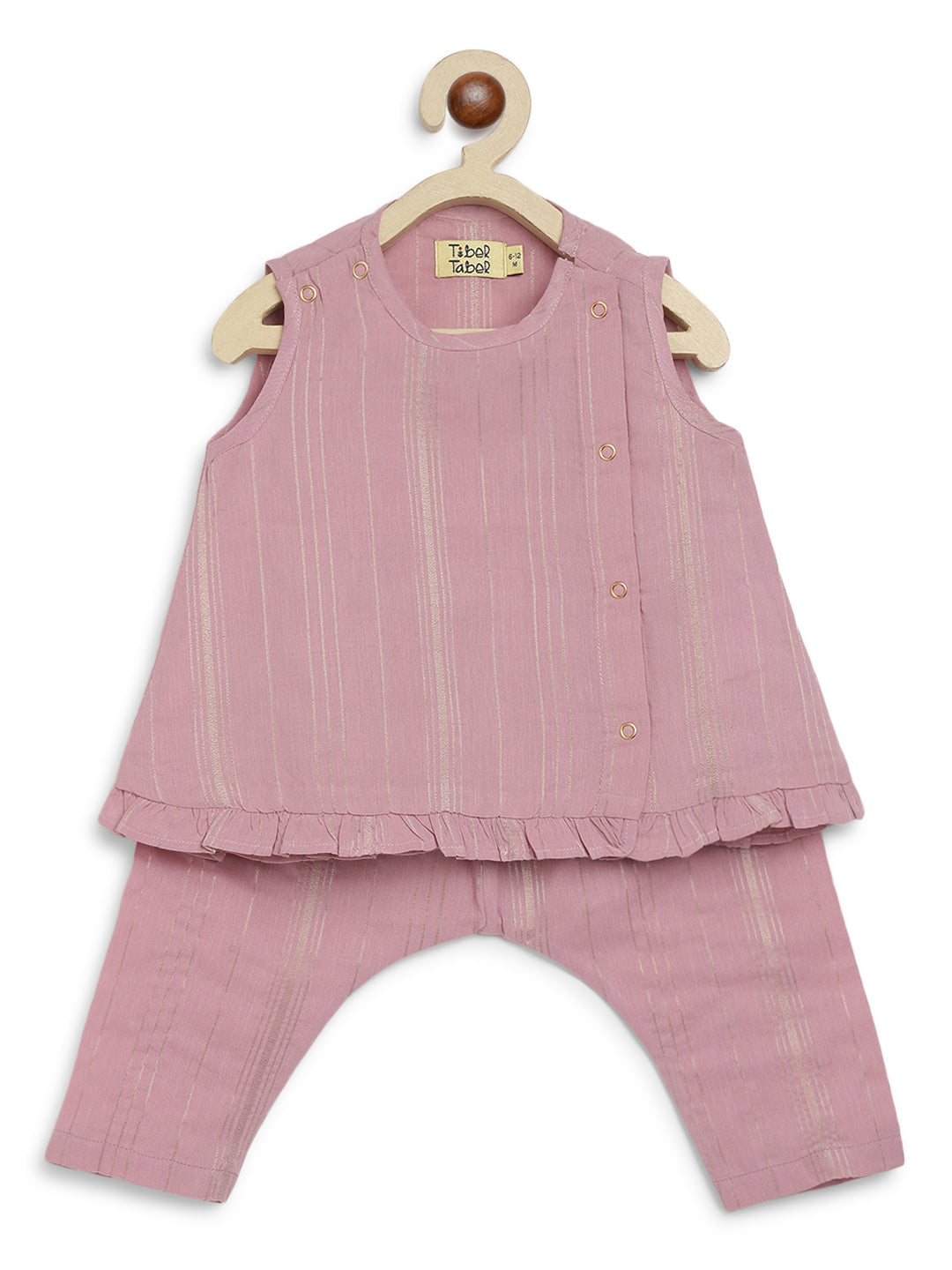 Jamun Chuski Jhabla Set - Purple