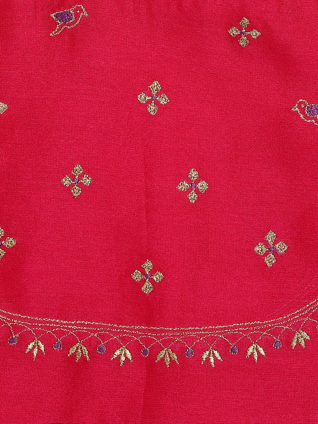 Jamun Chuski Lehenga Set - Purple