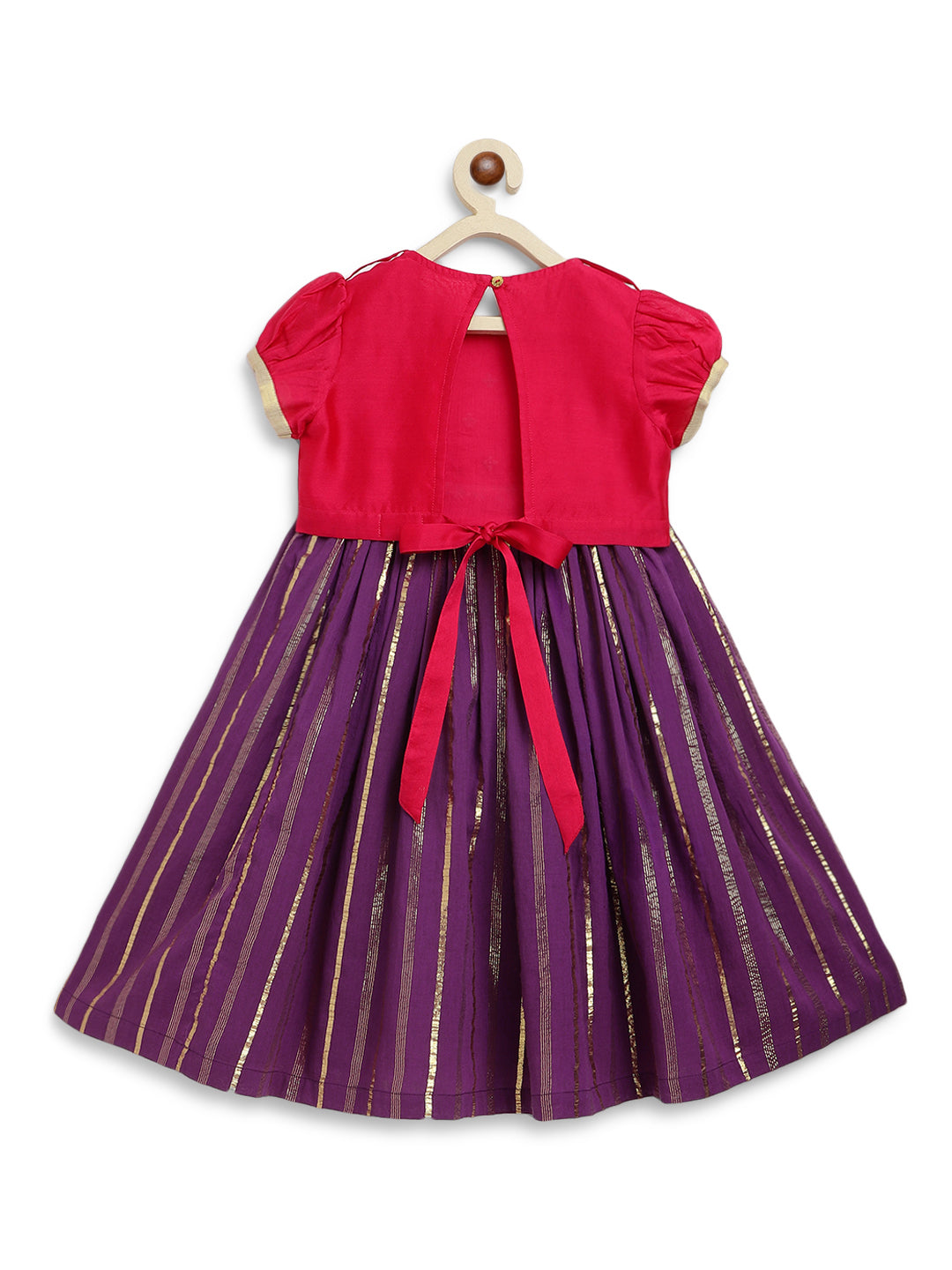 Jamun Chuski Lehenga Set - Purple