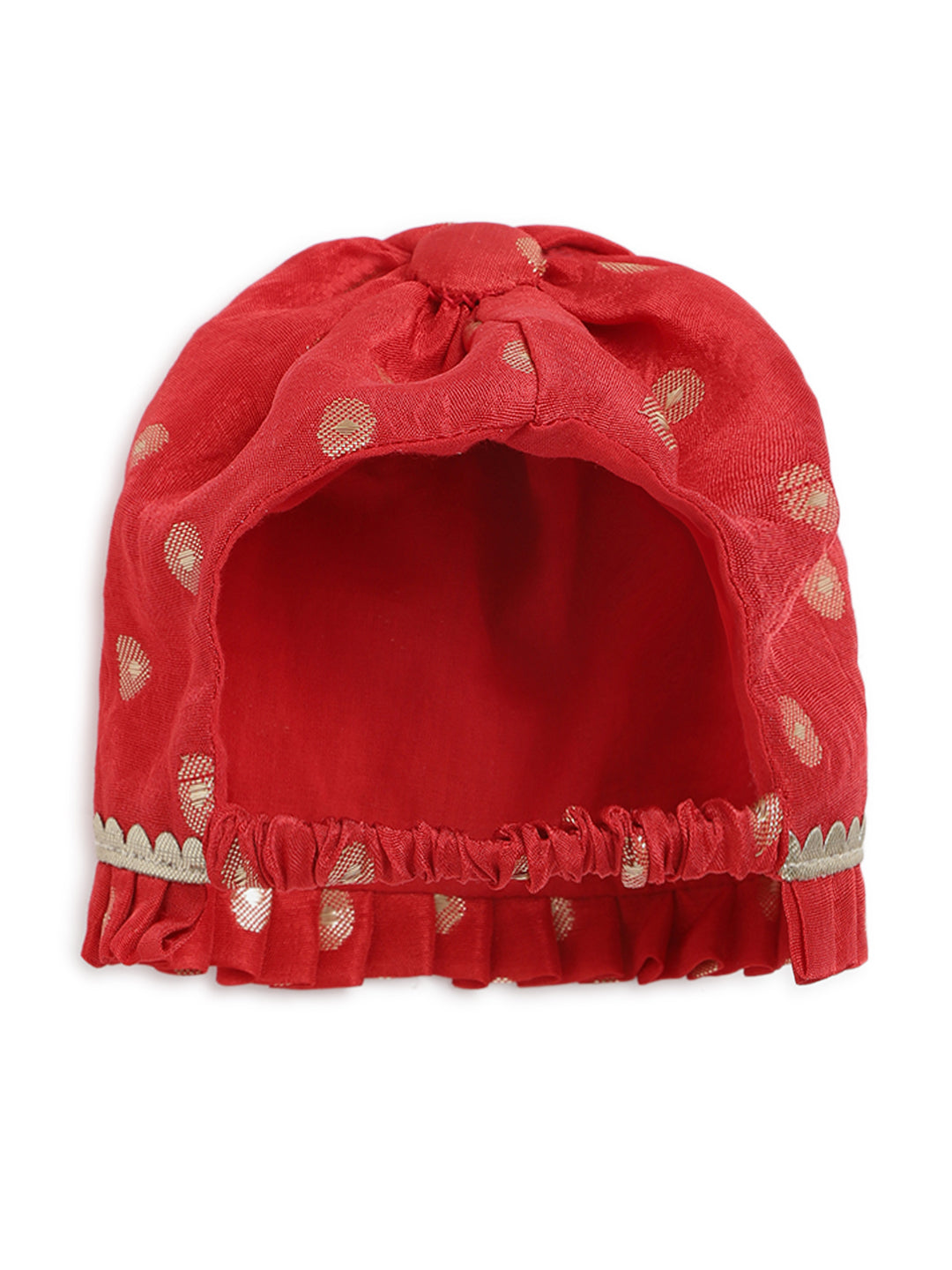 Baby Girl Bird Embroidery Jamna Set - Red - Image 13