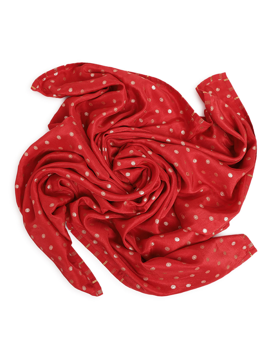 Baby Girl Bird Embroidery Jamna Set - Red - Image 16