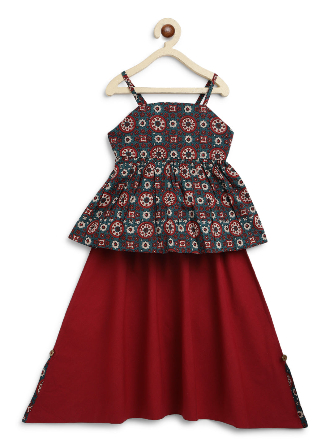 Little Miss Chulbul Coord Set - Green - Image 4