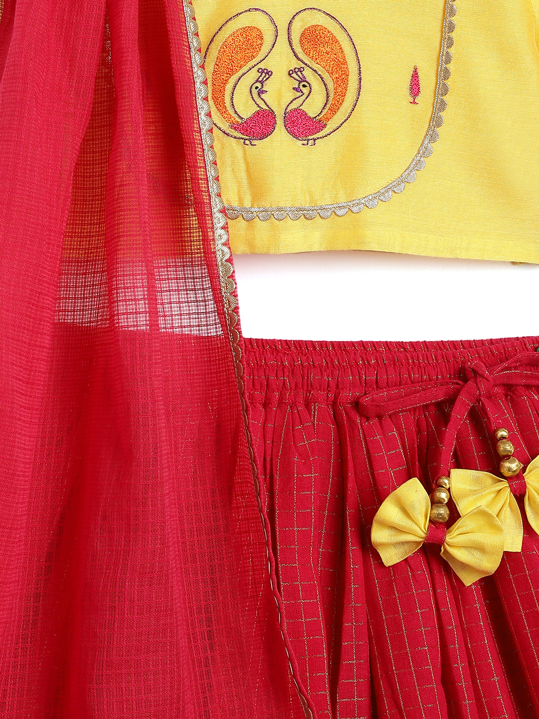 Peacock Embroidery Lehenga Set